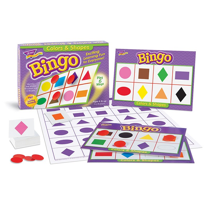 Bingo Game for Kids - Learn Colors & Shapes | Fun Educational Toy for Preschool & Classroom Learning Activities