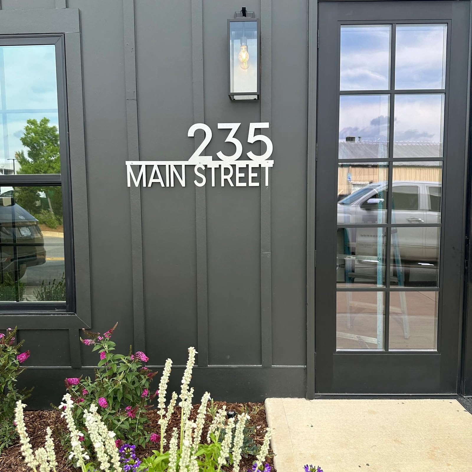 Custom Metal House Numbers - Personalized Outdoor Address Plaques & Street Name Signs - Handmade Durable Address Plates for Home, Office & Business Exteriors - Perfect for Mail Delivery, Emergency Services & Curb Appeal