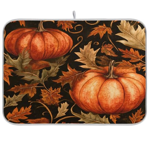 Vintage Pumpkin Maple Leaf