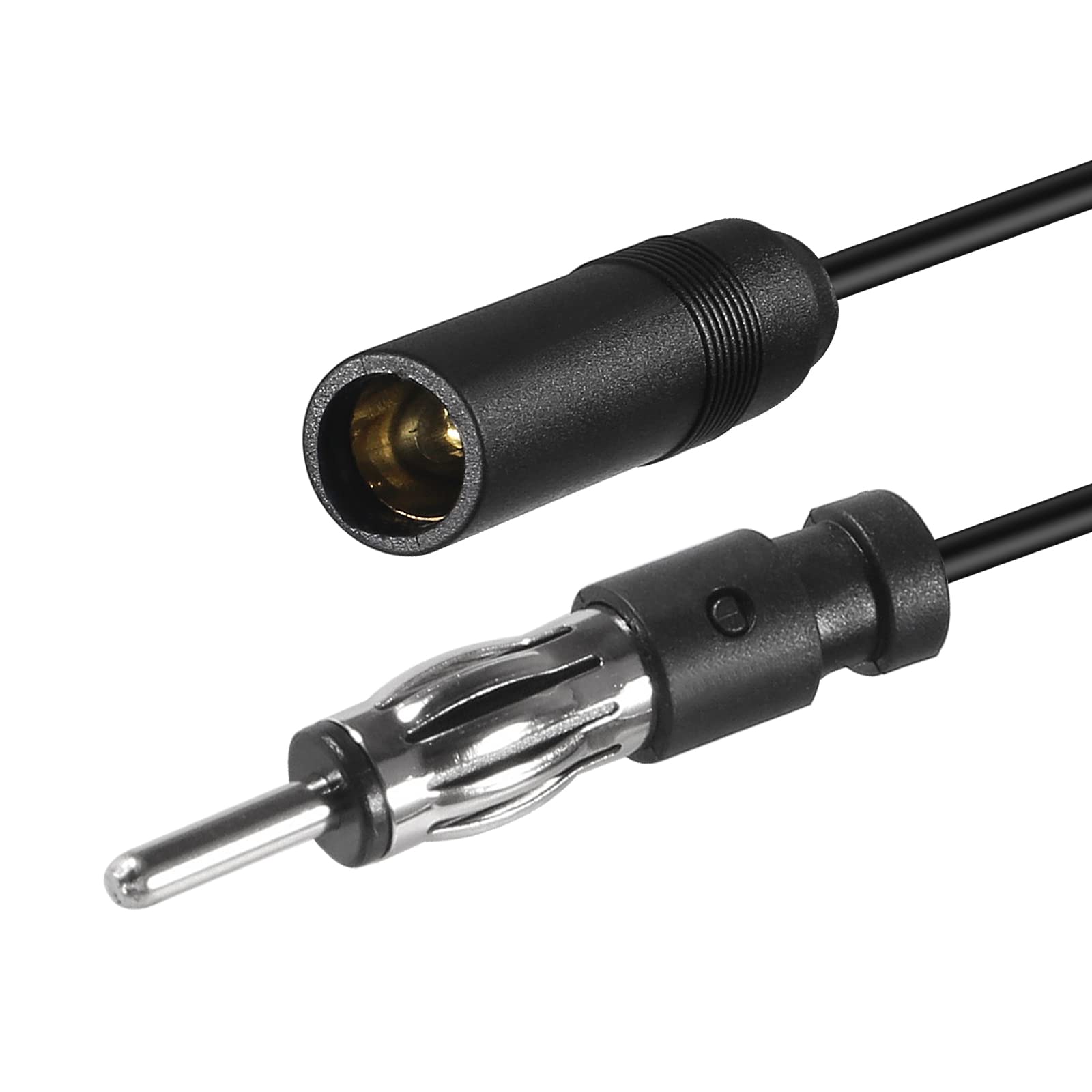 AEDIKO 9.8ft Car Radio Antenna Extension Cable - DIN Male to Female FM/AM Coaxial Cable for Vehicle Stereo, Truck CD Player | Improve Signal Reception for Road Trips & Long Drives