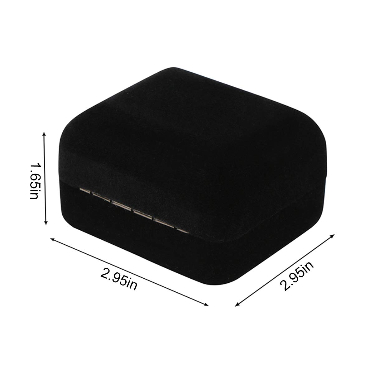 Luxury Velvet LED Jewelry Gift Box for Proposal, Engagement & Wedding Rings - Big Size Glossy Metal Ring Box with Soft Velvet Lining - Perfect for Proposal Surprises, Anniversary Gifts & Bridal Jewelry Storage