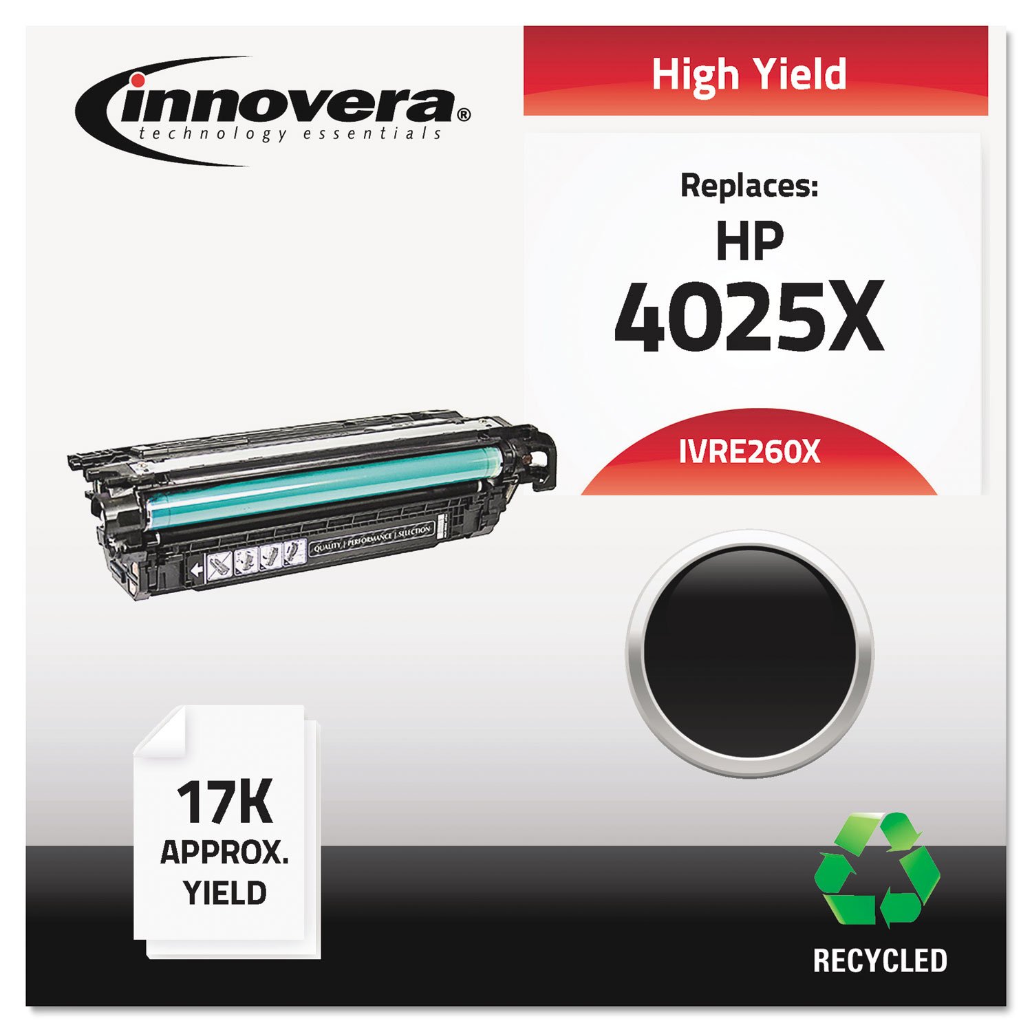 Innovera IVRE260X Remanufactured CE260X 649X Compatible Laser Toner Cartridge - High Yield Replacement for Brother HL-2270DW HL-2270DWXL HL-2280DW Printers - Perfect for Home Office & Small Business Printing Needs