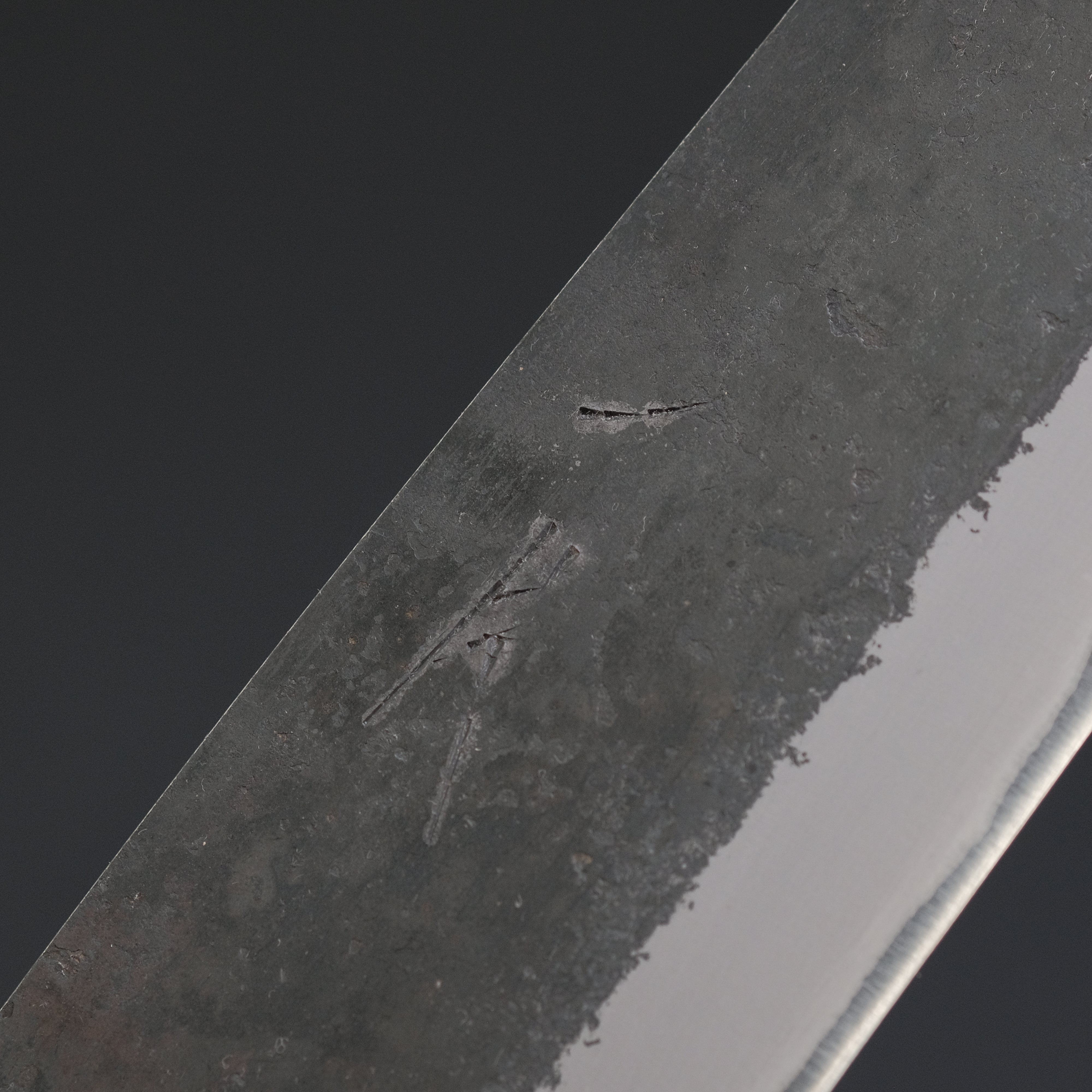 Hitohira Harima Forged Blue #2 Stainless Clad Kurouchi Bunka Knife 180mm with Walnut Handle - Japanese Kitchen Knife for Slicing, Dicing & Precision Cooking