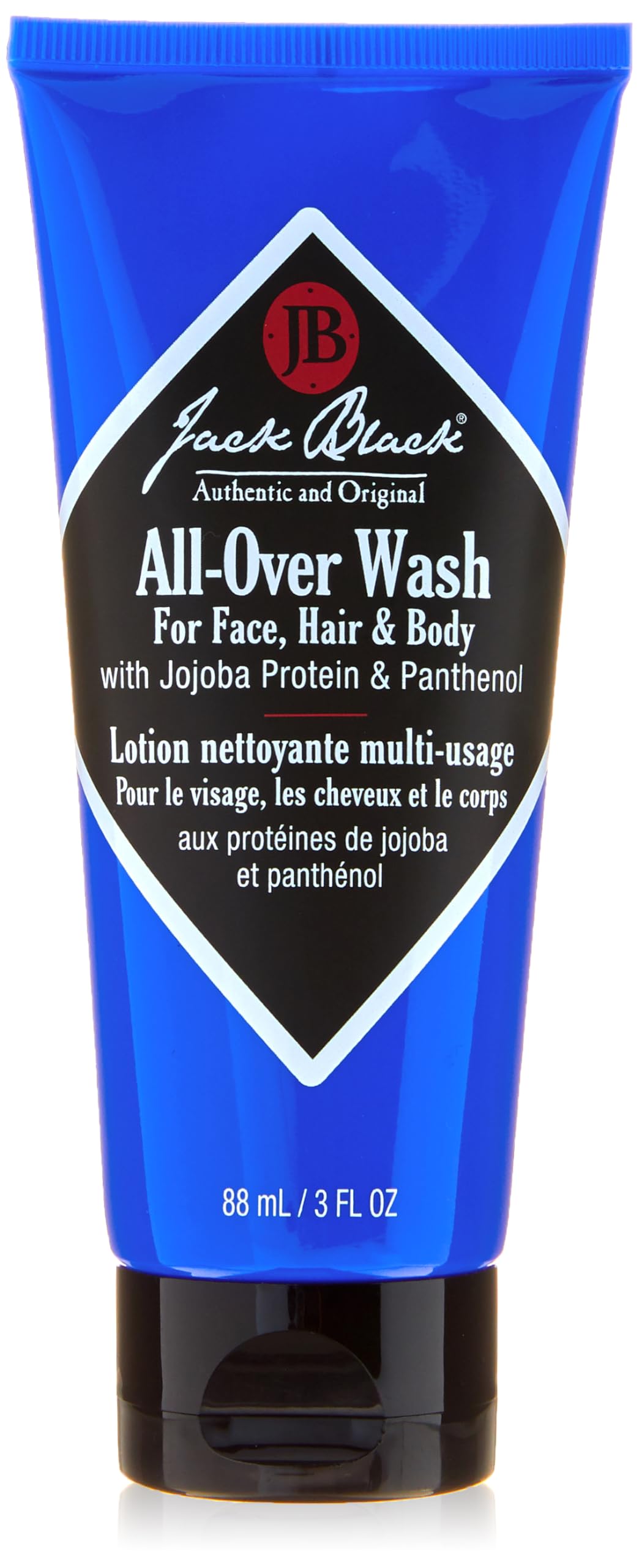 Jack Black All Over Wash & Body Cleanser for Men - 3-Pack Road Warriors Travel Size | Multi-Use Shower Gel, Face Wash & Shampoo | Perfect for Gym, Travel & Outdoor Adventures