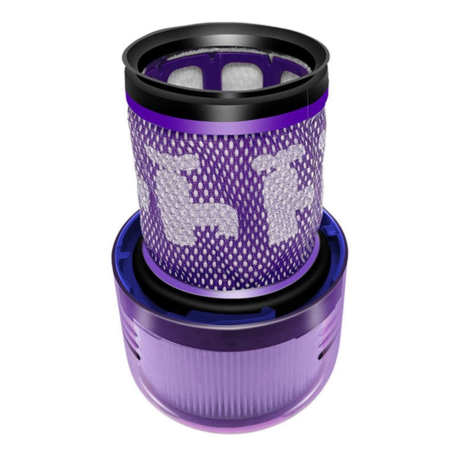 Dyson V12 Vacuum Cleaner Replacement HEPA Filters - SKAFFE Compatible Vacuum Accessories for Household Cleaning, Dust & Allergen Removal (Purple) - Perfect for Pet Hair, Hardwood Floors & Carpet Cleaning
