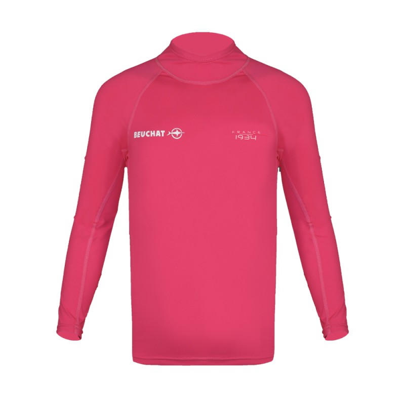 Beuchat Atoll Junior Pink Snorkel Set for Kids - Comfortable & Safe Snorkeling Gear for Pool, Beach & Ocean Adventures