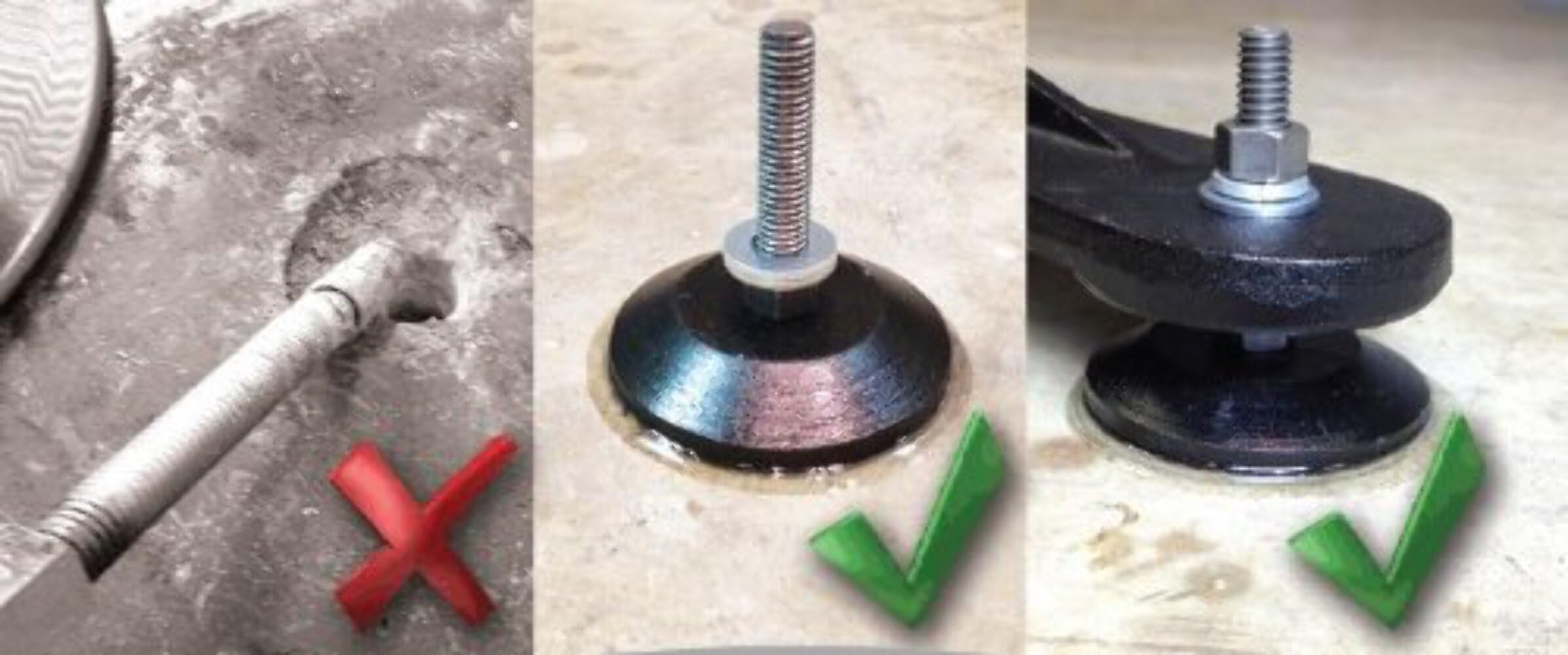 No-Drill High-Strength Mounting Kit (4-Pack) - Heavy Duty Tool-Free Installation for Shop Equipment, Workbenches, Shelves & Tables - Perfect for Garage, Workshop & Industrial Use