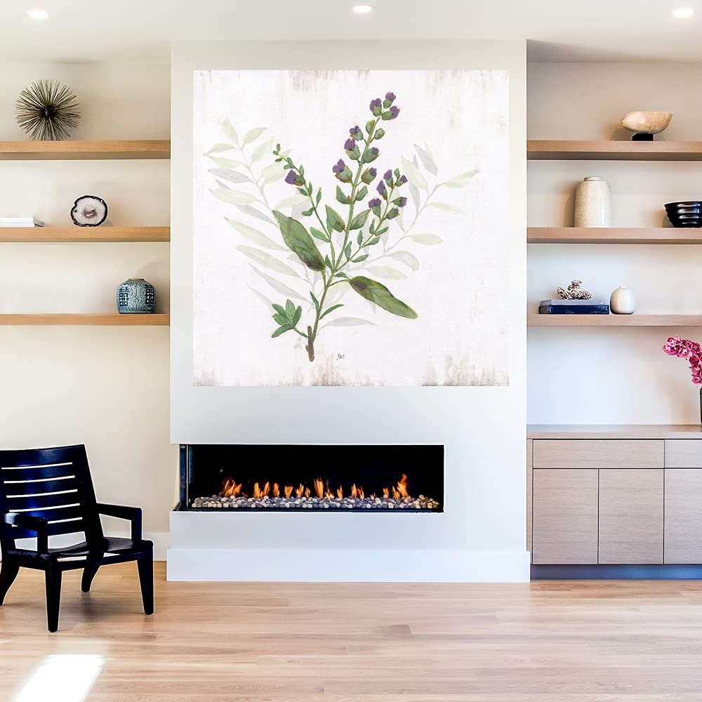 Kitchen Garden II Canvas Wall Art - 32x32 Inch Ready to Hang Fine Art Print by Artist Nan - Perfect for Living Room, Bedroom, Bathroom, Kitchen, Office, Bar & Dining Room Decor - Modern Home & Office Wall Decor