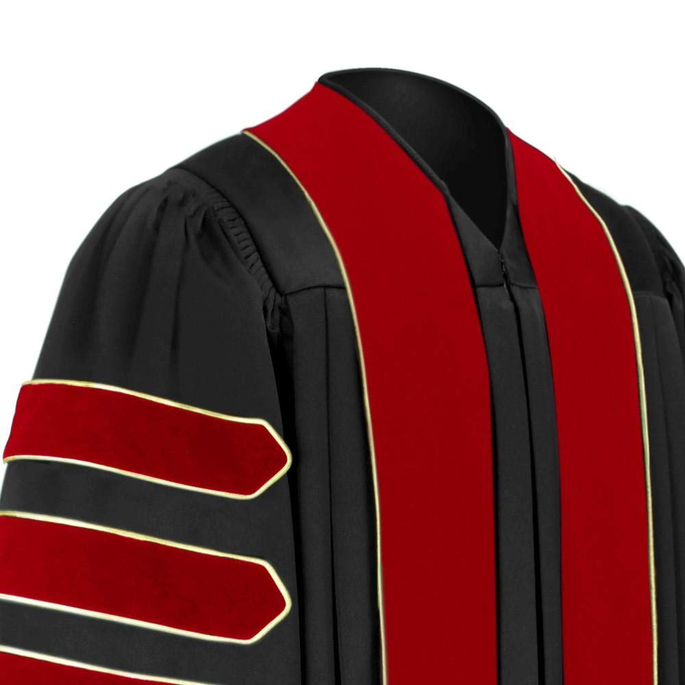 CLERKMANS Unisex Theology Doctoral Graduation Gown - Pastor Clergy Robe with PhD Tam - Perfect for Graduation Ceremonies, Church Services & Academic Events