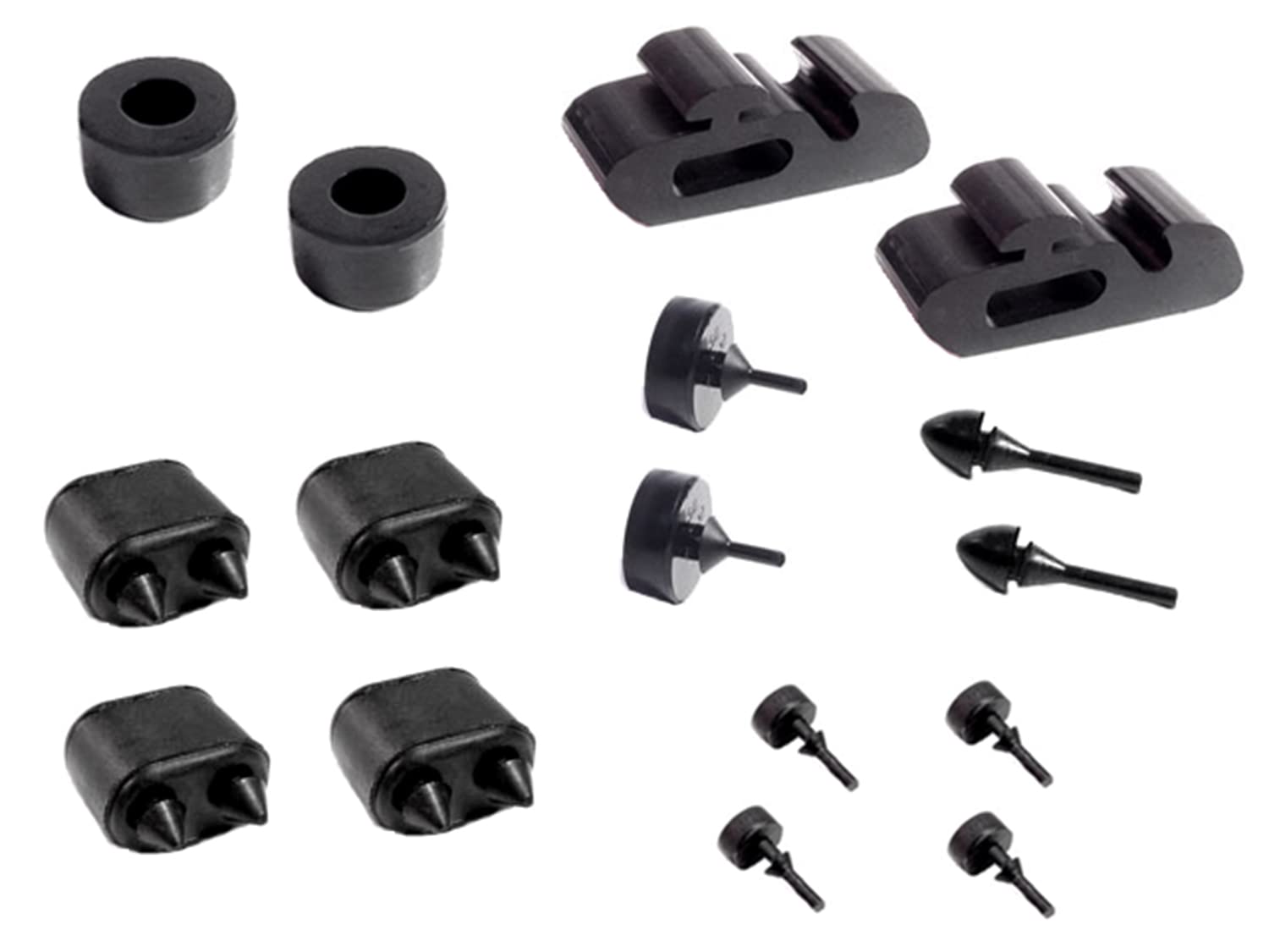 SBK 206 16-Piece Snap-in Bumper Kit for Furniture, Cabinets & Drawers - Durable Anti-Scratch Protection for Home & Office Use