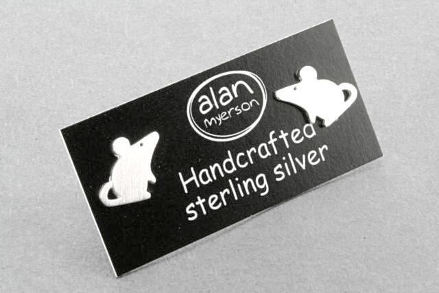Sterling Silver Mouse Stud Earrings - Cute & Dainty Jewelry for Everyday Wear | Perfect for Casual Outfits & Gifts
