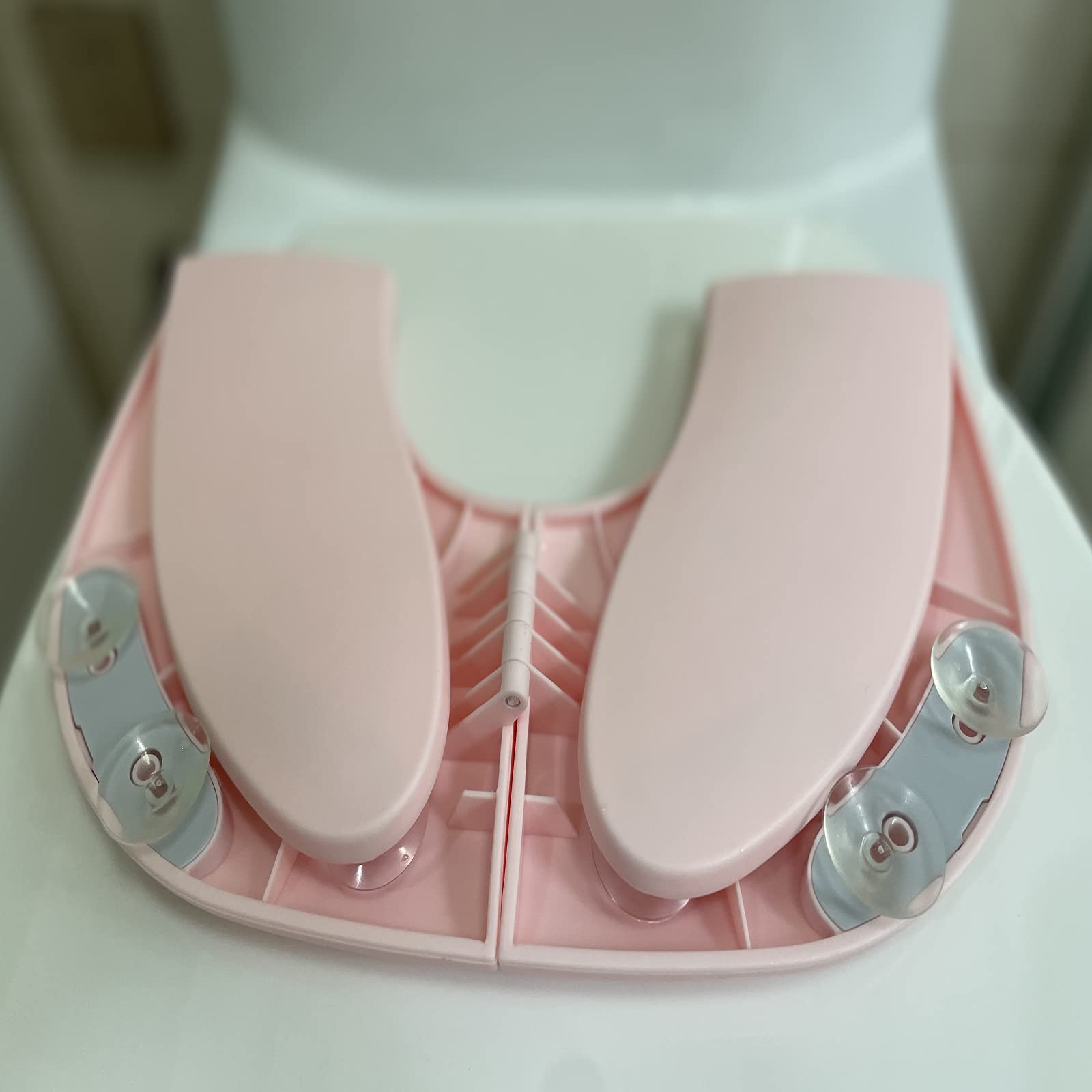 GRANDOTO Foldable Potty Training Seat for Toddlers - Portable Toilet Seat Cover with Non-Slip Suction Cups, Fits Most Standard Toilets (Pink) | Perfect for Travel, Home Use & Potty Training Kids