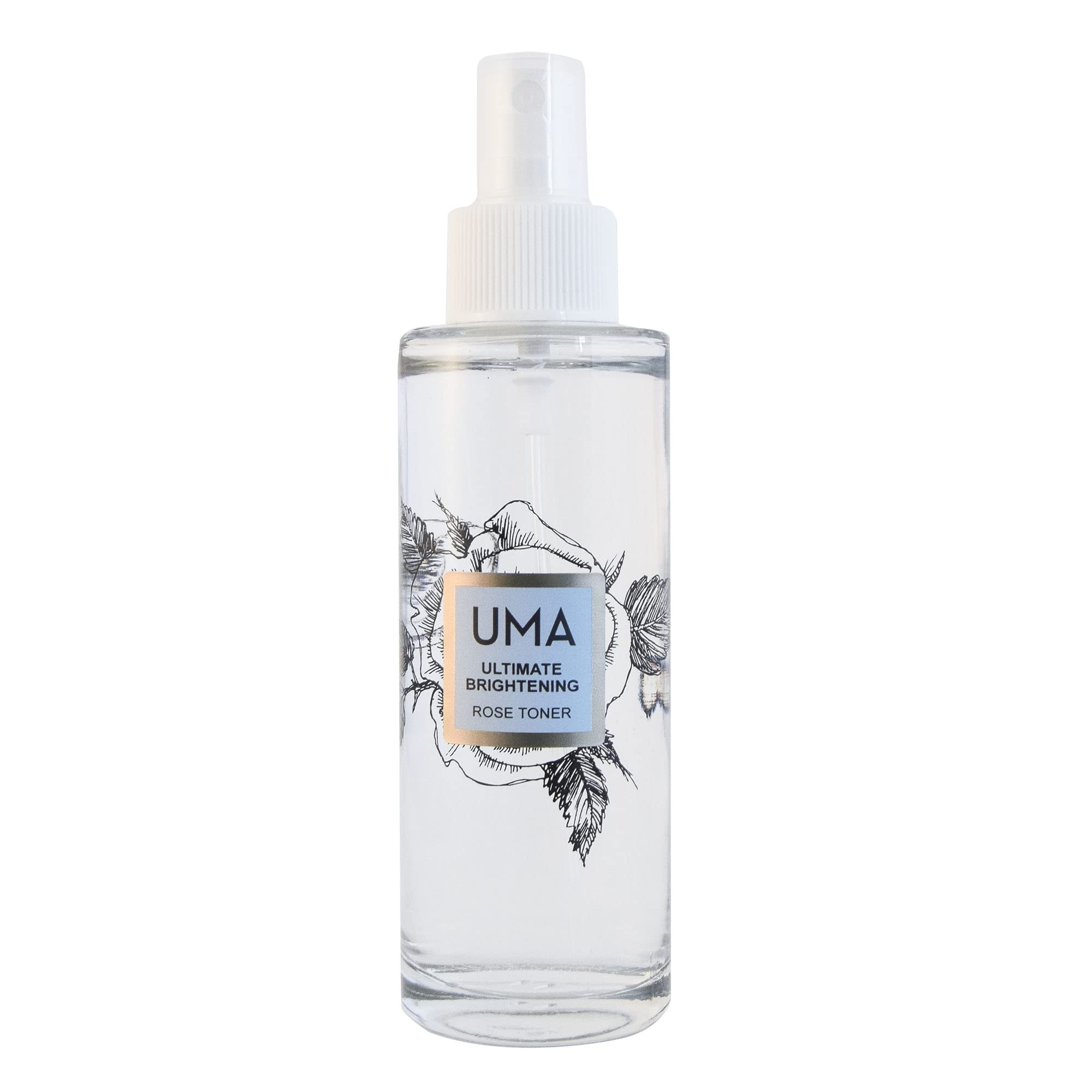 UMA Ultimate Brightening Rose Toner Mist - Hydrating Facial Spray for Glowing Skin | Perfect for Morning Routine, Travel & Post-Workout Refreshment