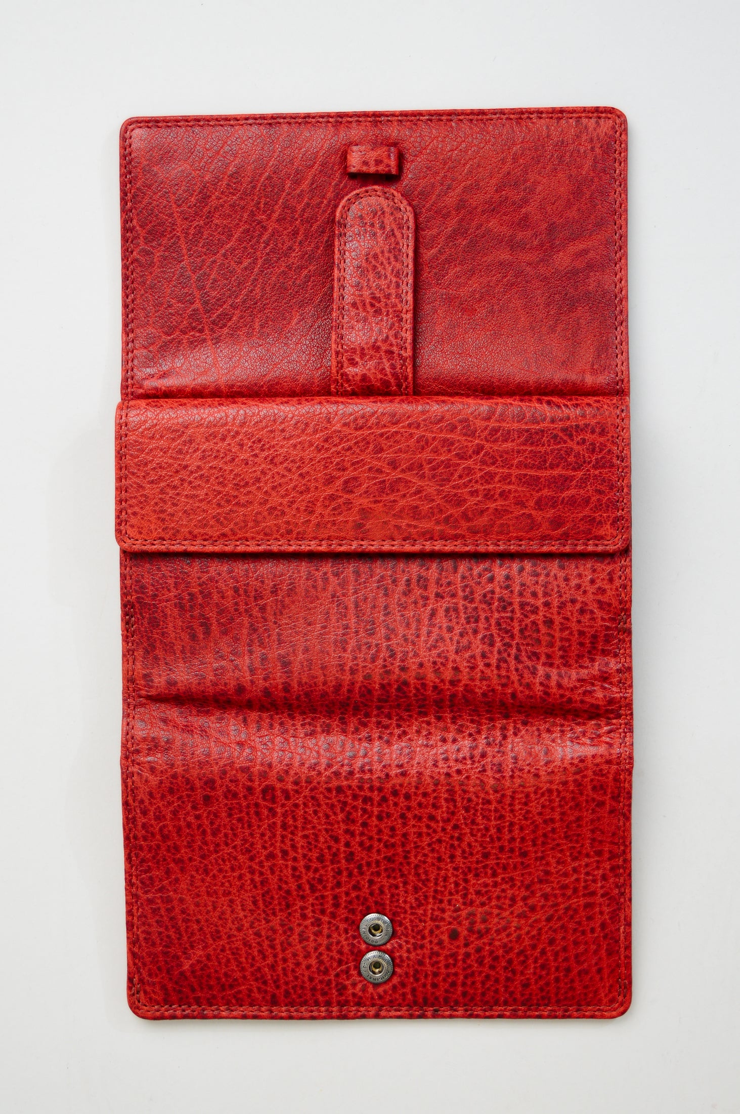 Adrian Klis 101 Genuine Leather Women's Wallet - Red - Stylish & Durable Ladies Wallet for Everyday Use, Travel & Gift Giving