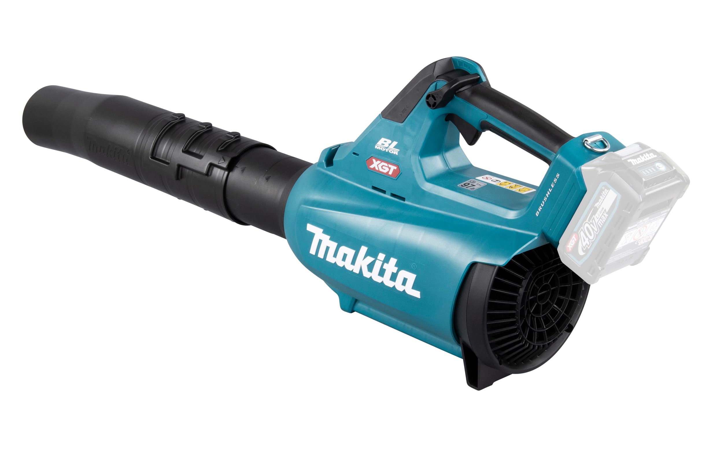Makita UB001GZ 40V Max XGT Brushless Cordless Leaf Blower - Battery & Charger Not Included (Blue) - Perfect for Yard Cleanup, Driveway Clearing & Outdoor Maintenance