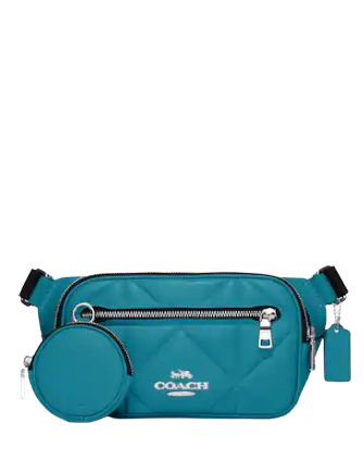 Coach Elias Belt Bag With Puffy Diamond Quilting - Stylish Crossbody Bag for Women, Fashionable Shoulder Bag with Adjustable Strap, Perfect for Travel, Shopping & Daily Use
