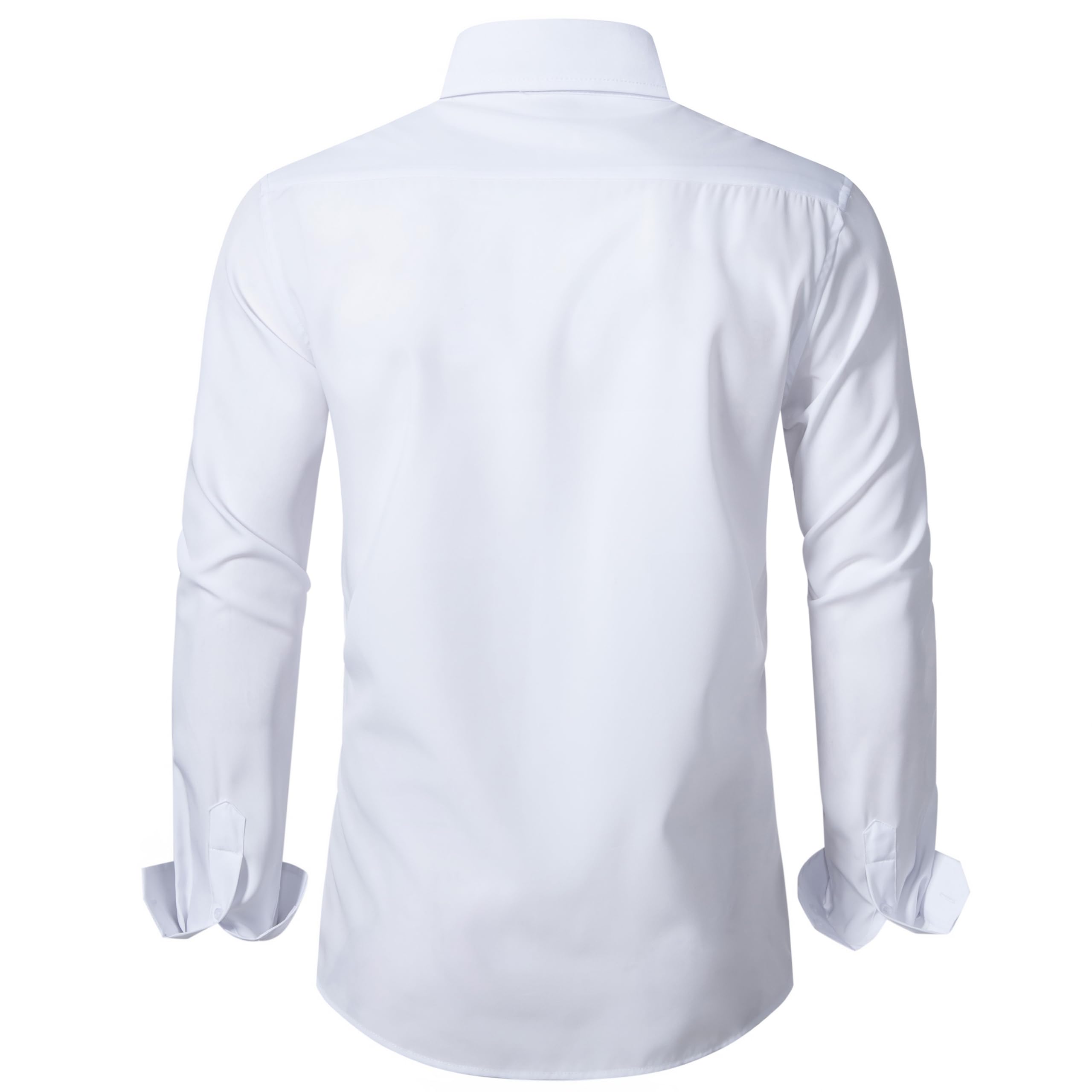 BEILU Men's Slim Fit Stretch Dress Shirts - Formal Long Sleeve Button Down Shirt for Business, Office & Special Occasions | Comfortable & Stylish Work Attire