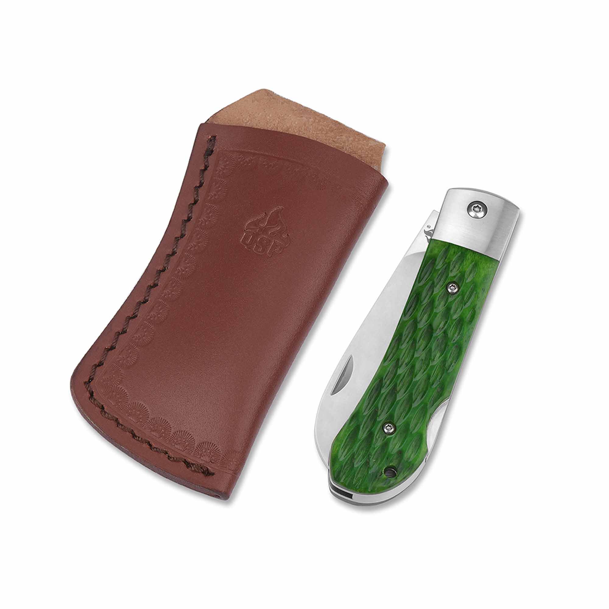 Premium QSP Worker Lock Back Pocket Knife - Böhler N690 Stainless Steel Blade with Durable Bone Handle - Perfect for Camping, Hiking & Everyday Carry (EDC)