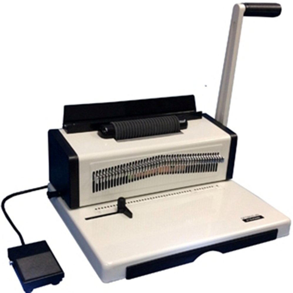 Optimus-46i 4:1 Pitch Coil Binding Machine for Documents, Books & Reports - Perfect for Office, School & Home Use