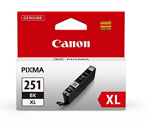 Canon CLI-251XL BK & PGI-250XL PGBK Compatible Ink Cartridges - High Yield Replacement for Canon Pixma Printers - Perfect for Home Office Printing & School Projects
