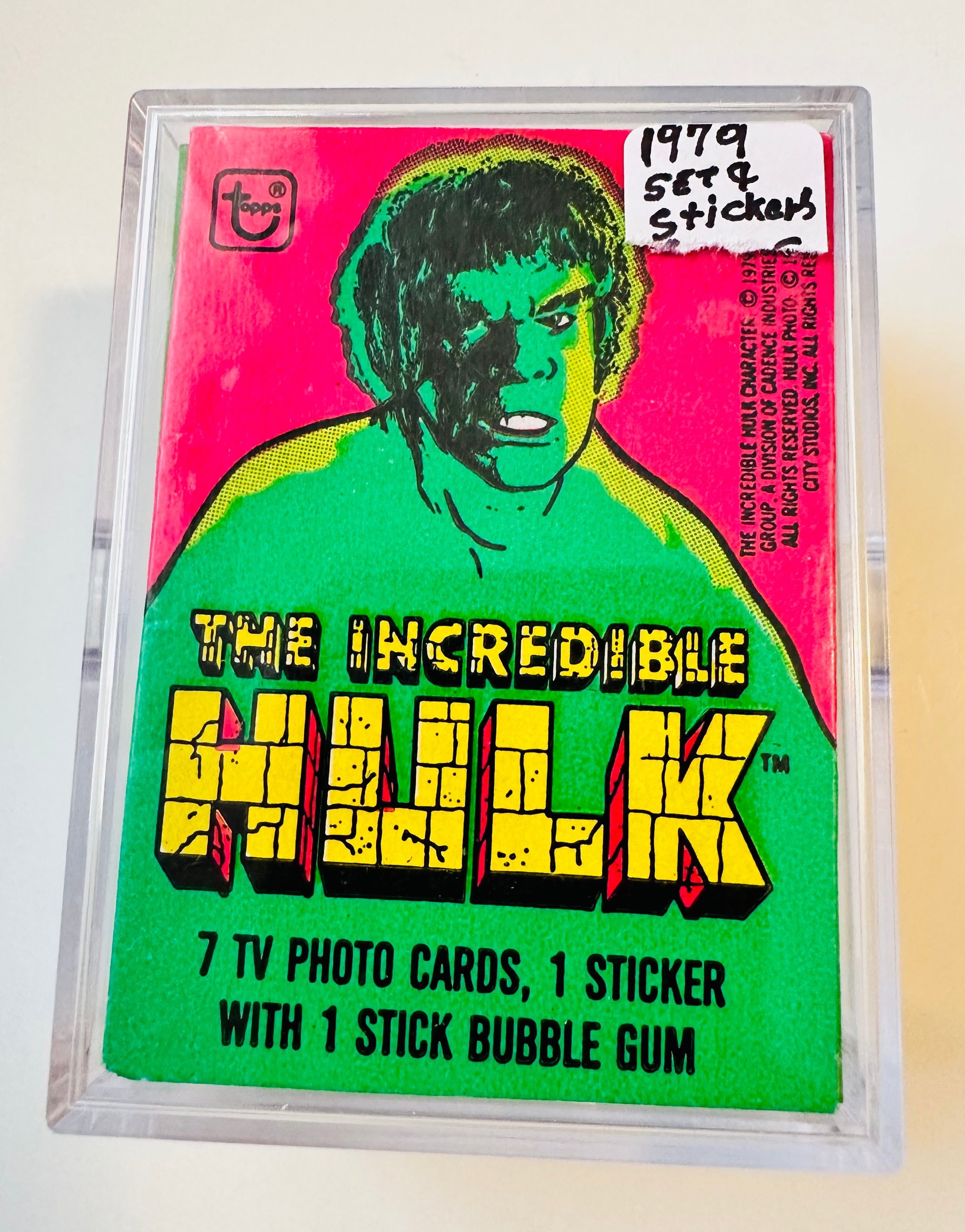 1979 Incredible Hulk TV Show Trading Cards & Stickers Collection - High Grade Condition - Perfect for Collectors, Nostalgic Gift & Pop Culture Display