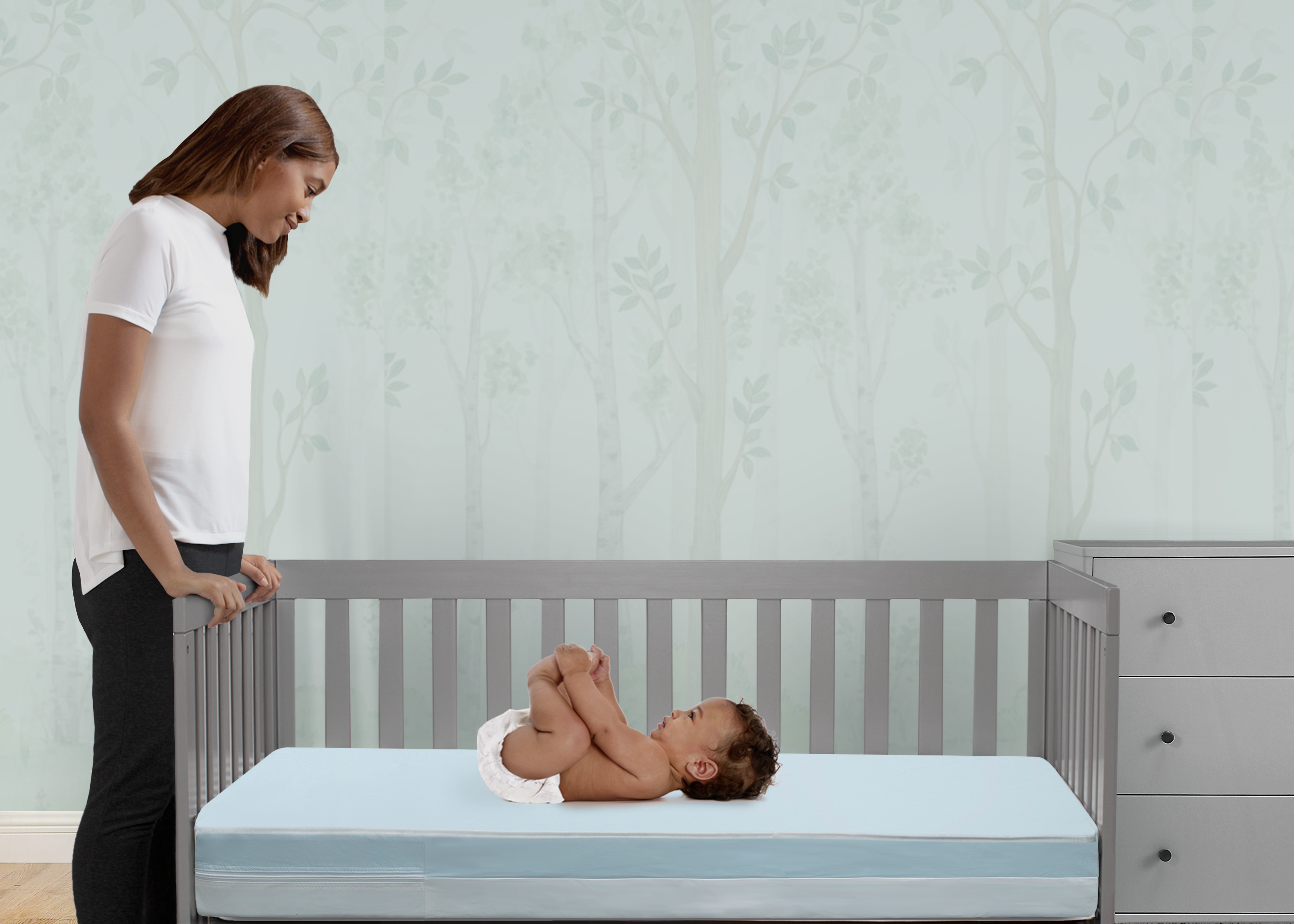 Perfect Embrace Eco-Friendly Crib & Toddler Mattress - Organic, Non-Toxic Baby Bed for Safe Sleep | Ideal for Nursery, Daycare & Travel