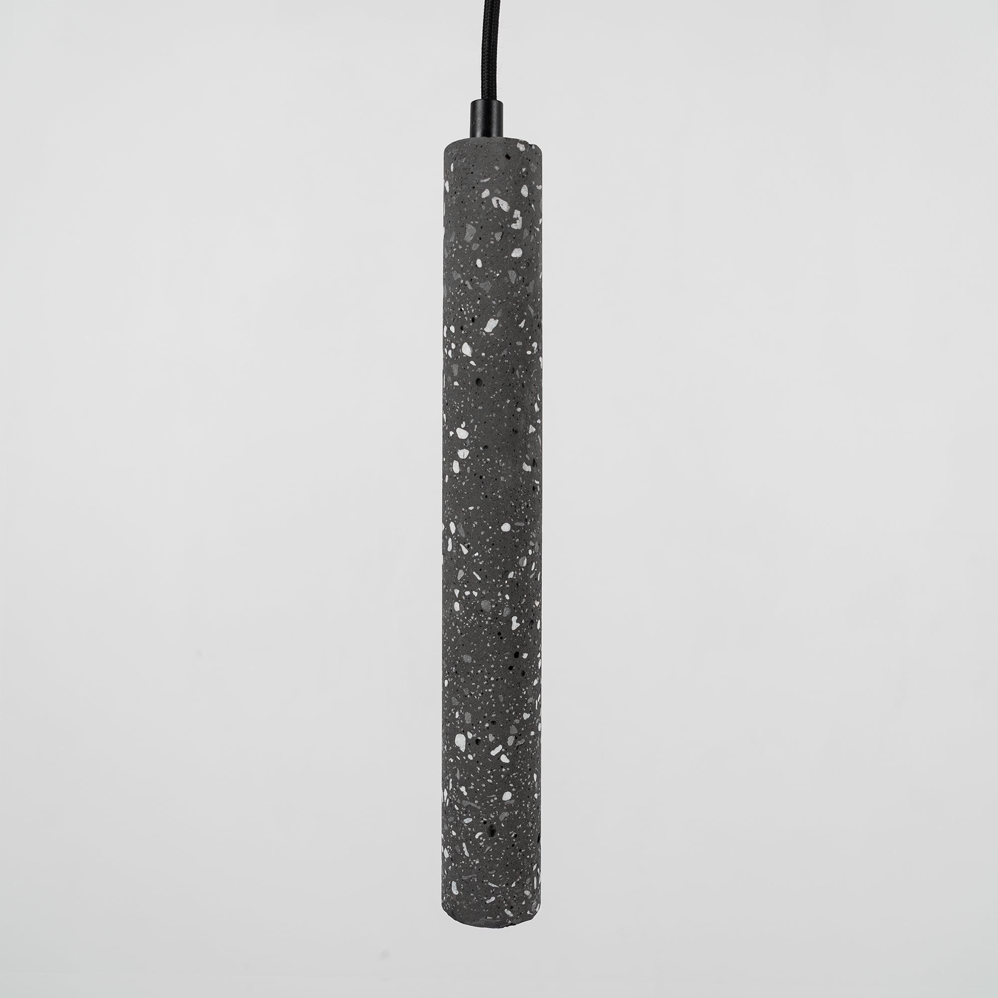 Modern Concrete Pendant Lights - Industrial Style Hanging Fixtures for Kitchen Island, Dining Room & Bedroom Lighting - Dimmable Edison Bulb Compatible