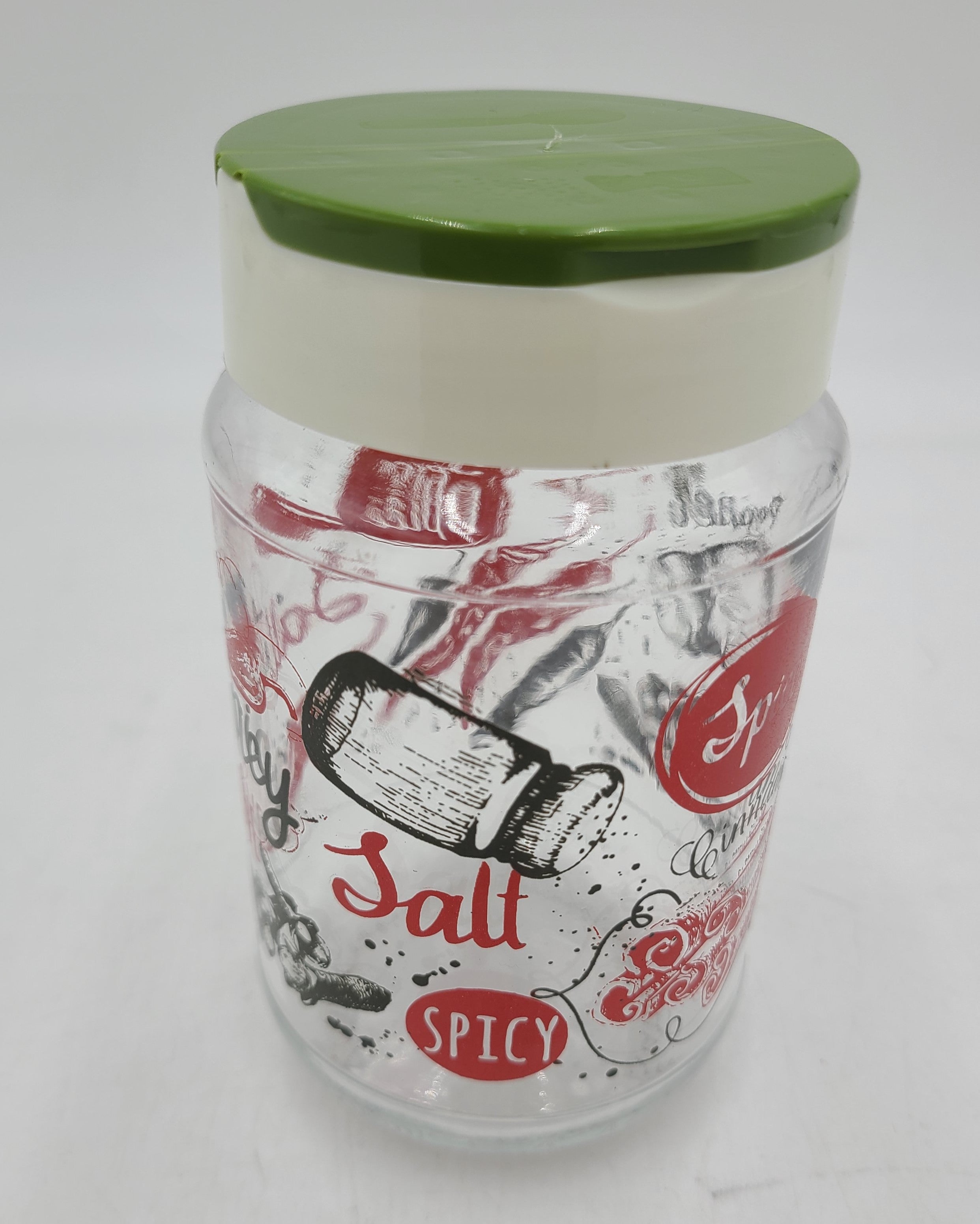 12.5 oz Glass Spice Shaker with Adjustable Lid - Premium Seasoning Dispenser for Cooking, Baking & Grilling - Perfect for Kitchen, BBQ & Restaurant Use