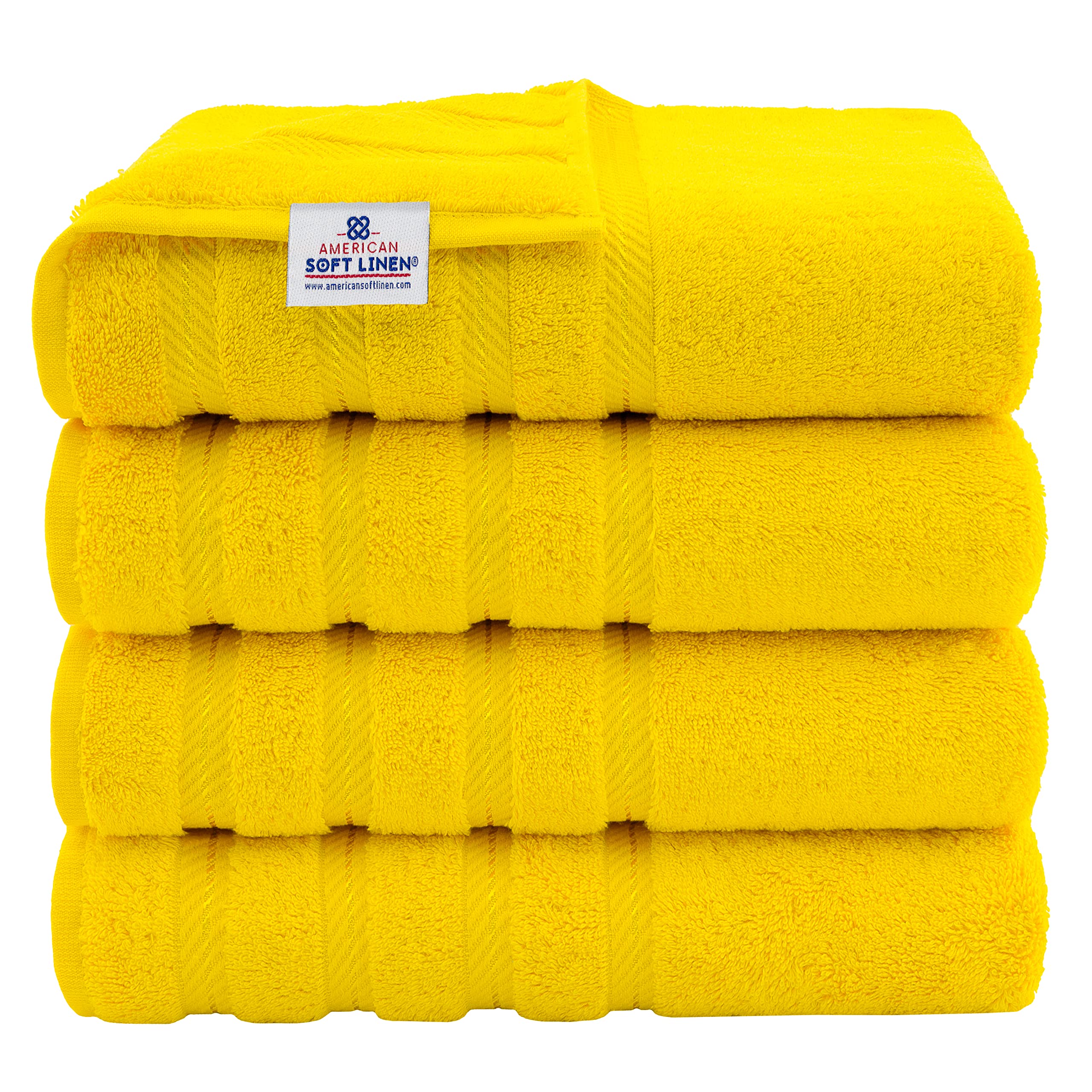 Premium 6-Piece Bath Towel Set & 4-Piece Hand Towel Bundle - Ultra Soft American Linen for Spa, Hotel, and Luxury Home Bathroom Experience