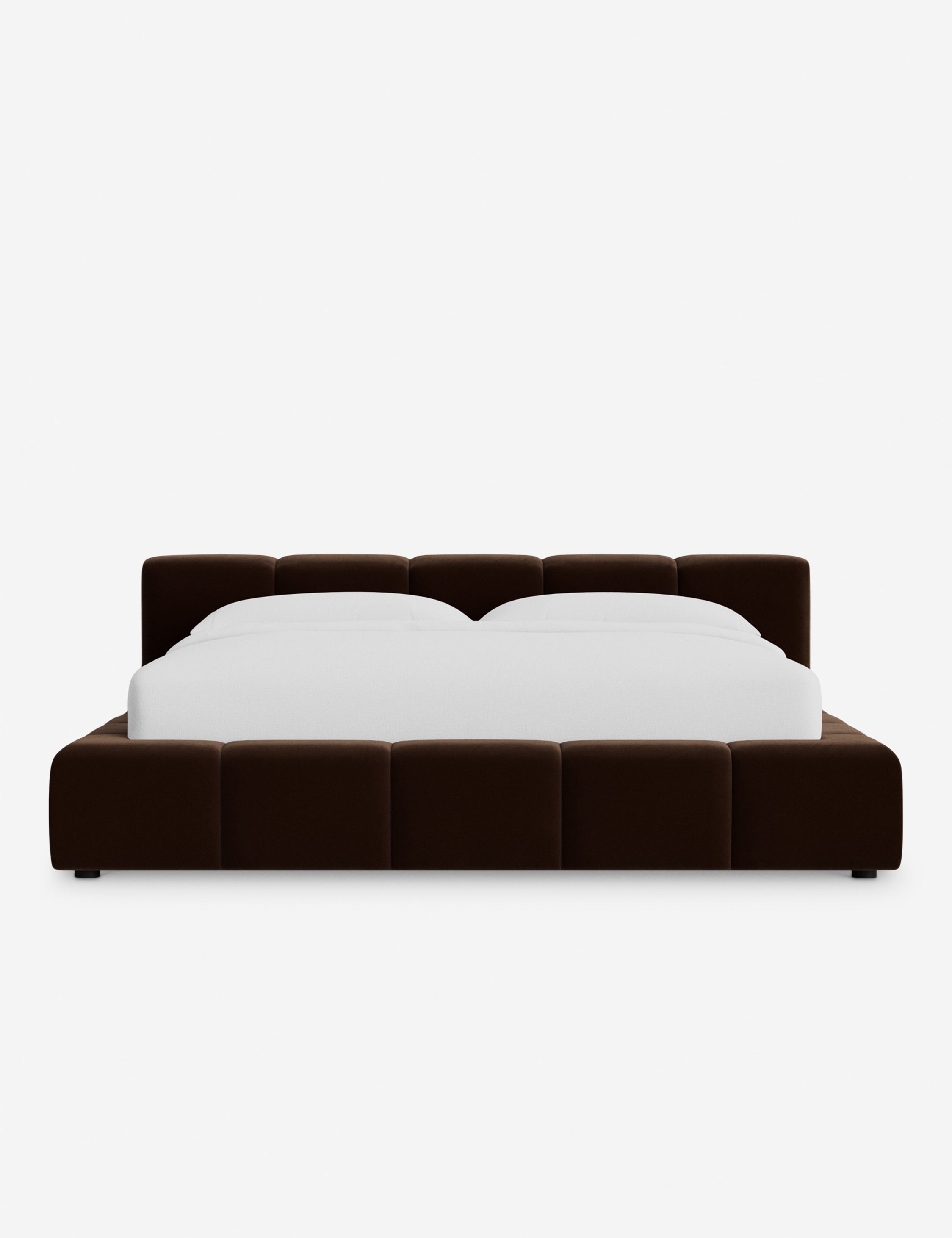 Cambry Platform Bed Frame - Modern Wooden Bed with Headboard & Storage, Queen Size, Easy Assembly - Perfect for Bedrooms, Guest Rooms & Small Apartments