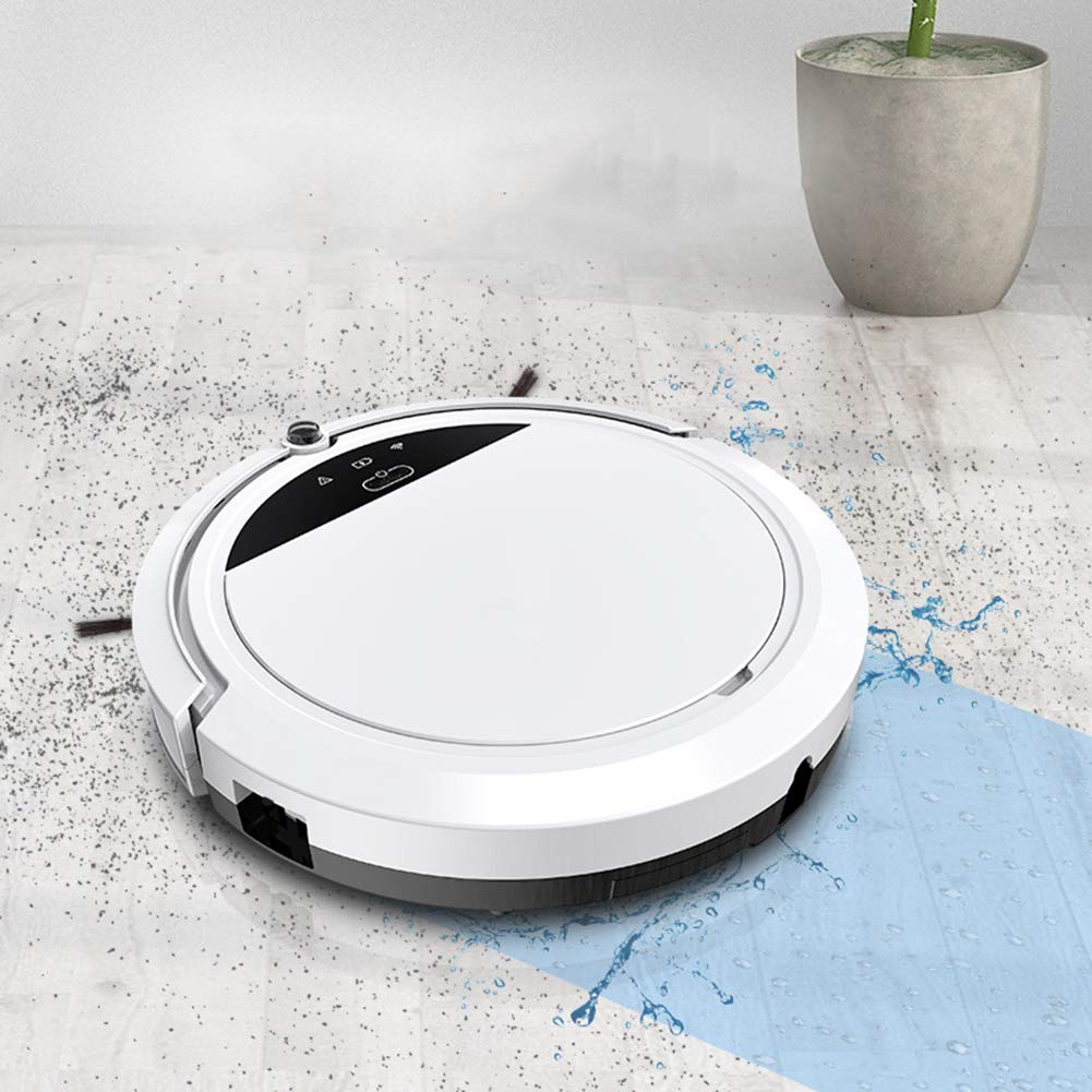 Super Slim Robot Vacuum Cleaner with Mop & Water Tank - Anti-Fall, App Control, Self-Charging - Perfect for Pet Hair, Carpets & Hard Floors - Ideal for Smart Homes & Busy Families