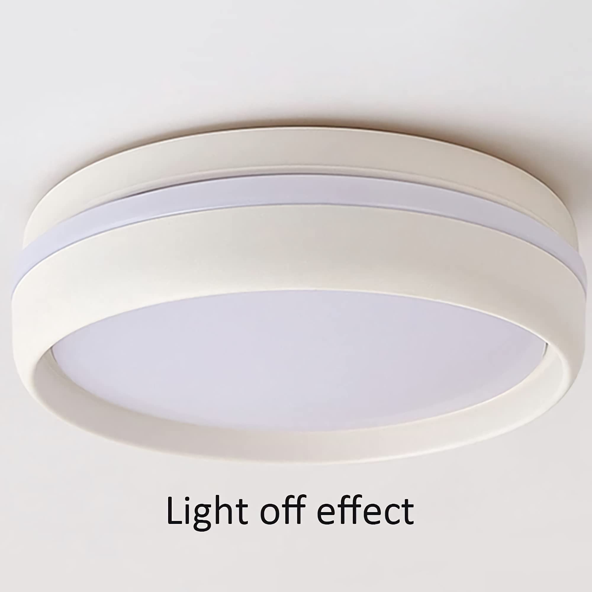 Modern LED Ceiling Light Fixture - 12W 6000K Cool White Flush Mount Circular Lamp for Home & Office - Perfect for Hallways, Bedrooms, Kitchens, Living Rooms, Dining Areas, Entrances and Balconies - Energy Saving Dimmable Indoor Lighting