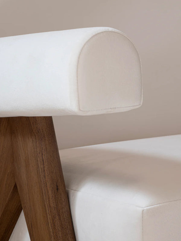 Luxury Handmade Arm White Cushion Sofa - Premium Designer Sofa for Living Room, Lounge & Home Decor