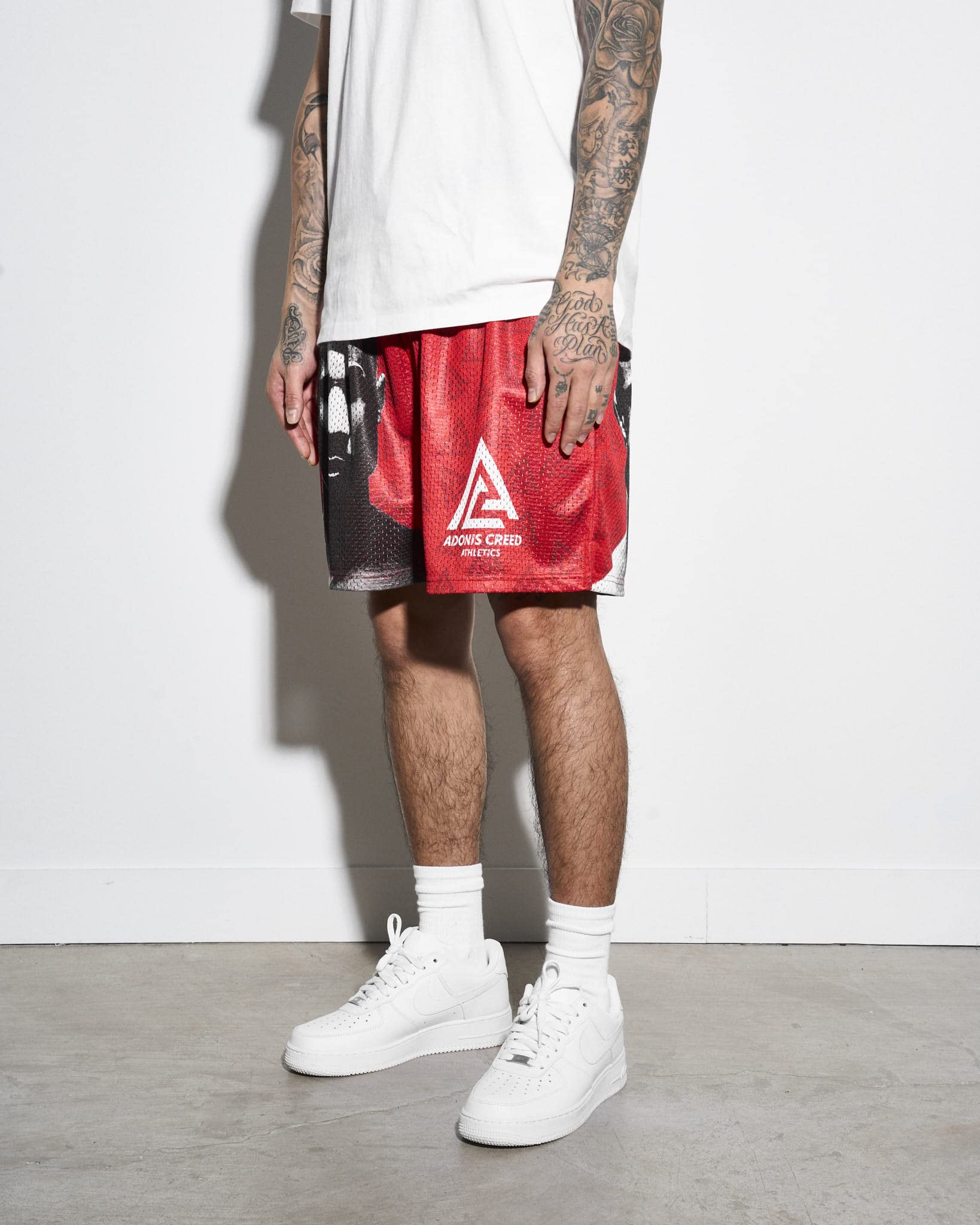 Adonis Creed Retro Shorts - Chalk Line Creed 3 Inspired Boxing Workout Shorts for Men | Perfect for Boxing Training, Gym Workouts & Casual Streetwear