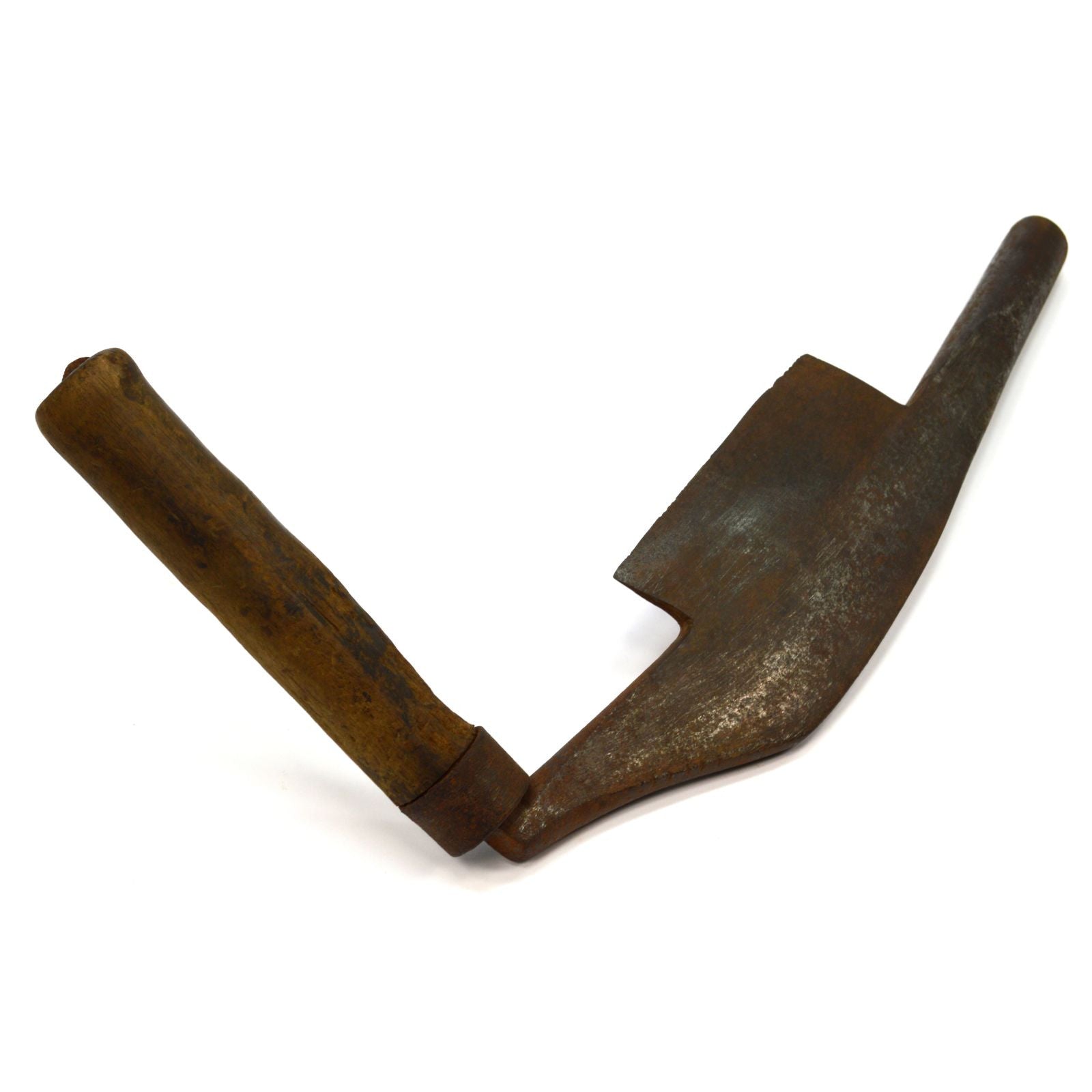 Antique COOPERS CHAMFER DRAW KNIFE by L&I.J WHITE - L Shaped 5 CURVED BLADE c1837 - Vintage Woodworking Tool for Barrel Making & Carpentry Projects