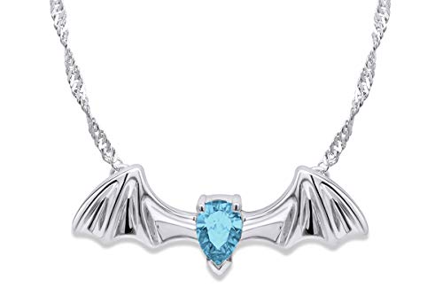 White Gold Over : Simulated Aquamarine
