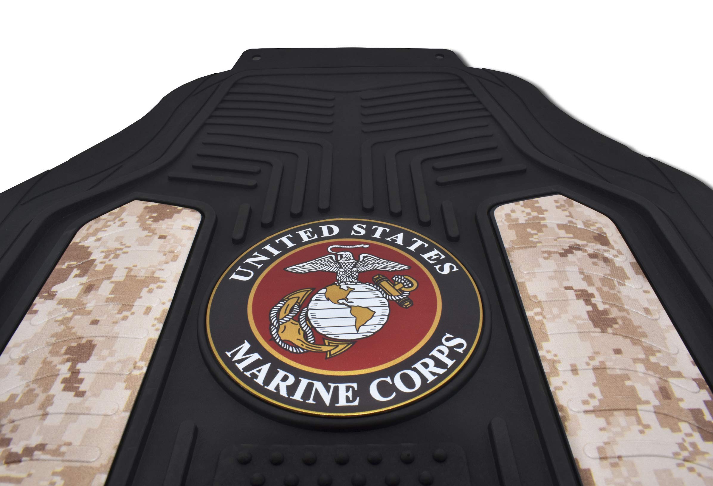 Premium US Marines Desert Camo Car Floor Mats - Heavy Duty All-Weather Protection for Trucks & SUVs (2-Pack) | Perfect for Off-Roading, Military Enthusiasts & Outdoor Adventures