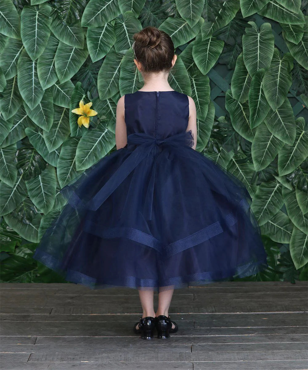 Elegant Party & Flower Girl Dress (D 792) - Perfect for Weddings, Birthday Parties & Special Occasions