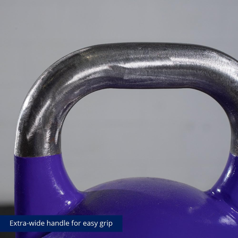 Titan Fitness Competition Kettlebell - Single Piece Cast Iron, KG Markings for Weightlifting, Strength Training & Full Body Workouts - Perfect for Home Gym, CrossFit & Functional Fitness Training
