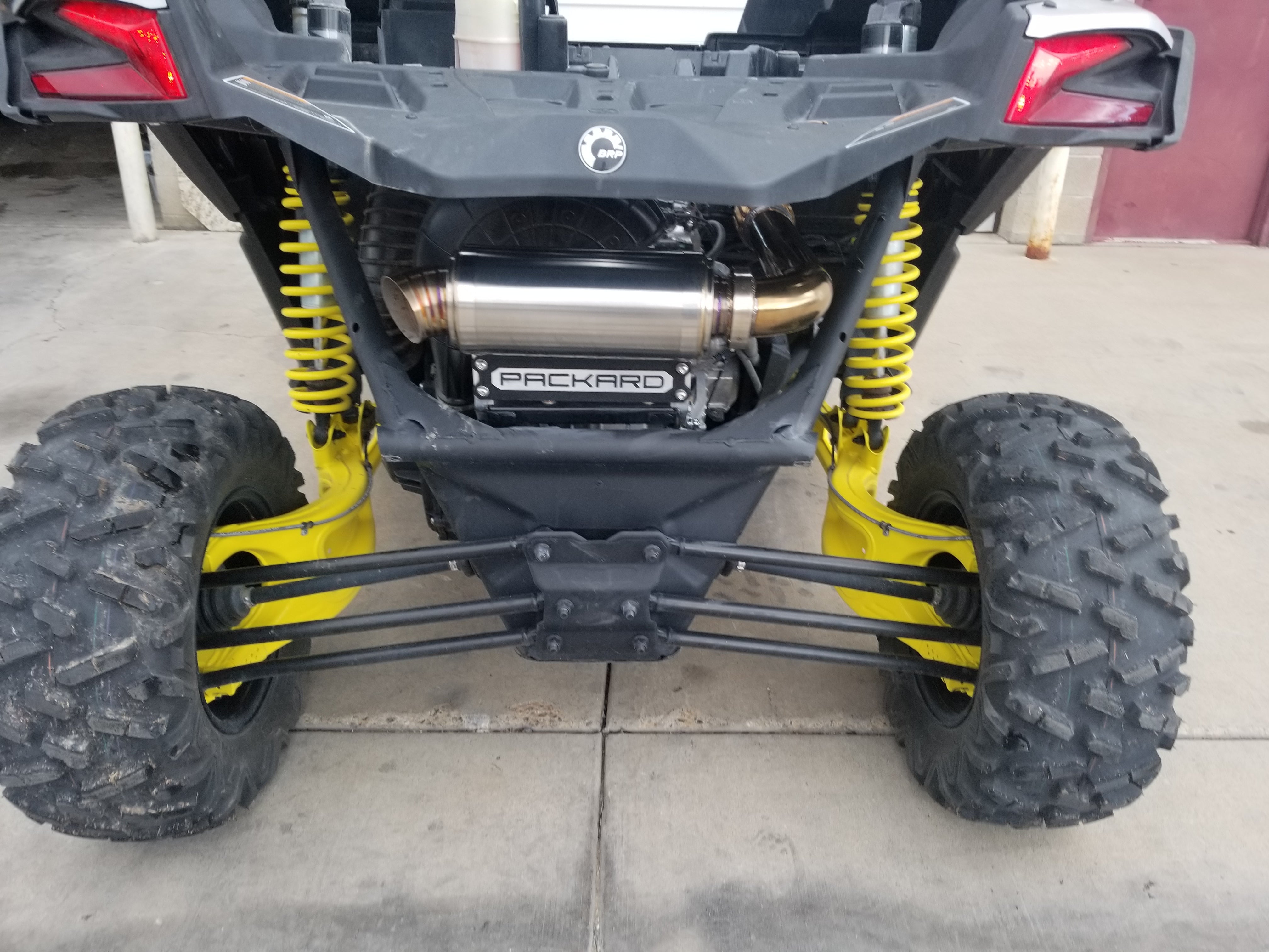Packard Performance 3 Turbo Back Exhaust System - Dual Muffler for Can Am X3 UTV - High Performance Off-Road Upgrade for Desert Racing & Trail Riding