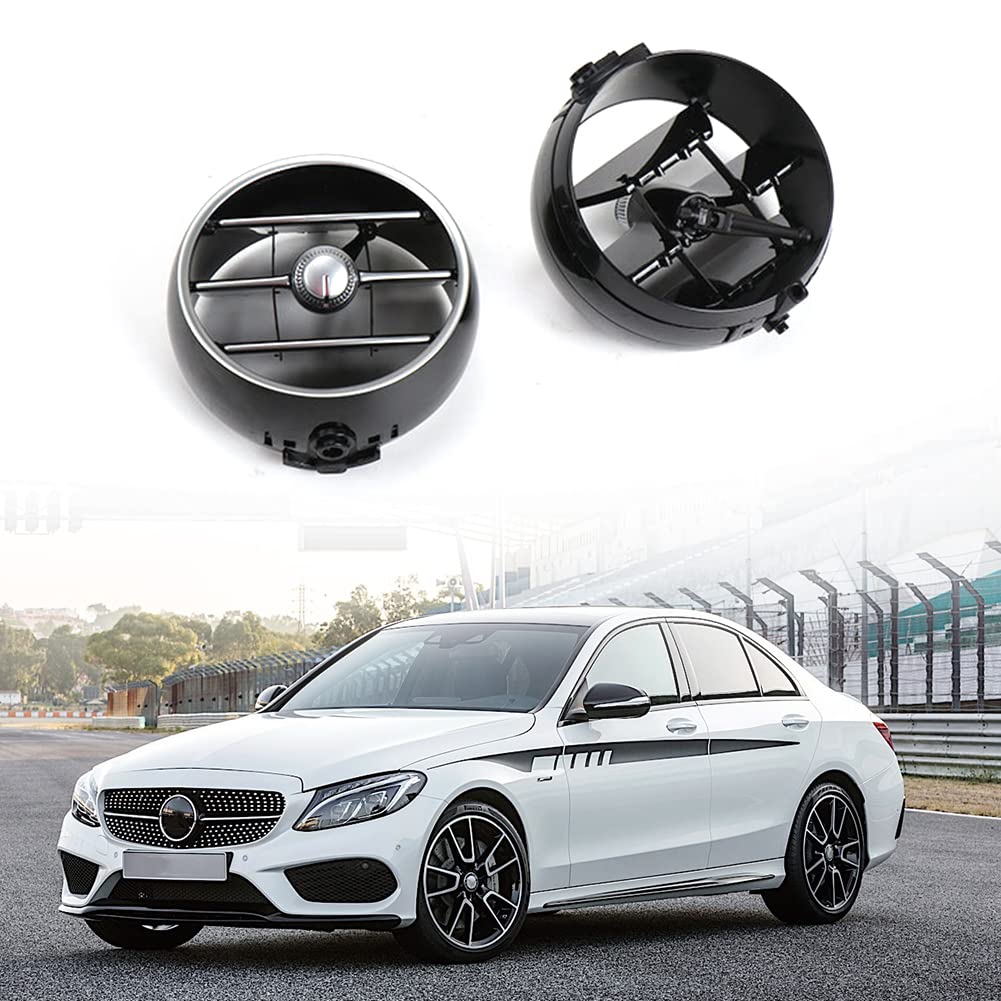 ZCARGEL Round ABS Car Air Conditioner Grille Vent - Compatible with Mercedes W205 W253 2015-2021 Models (205830020) - Front/Rear Dashboard Air Outlet for Enhanced Cabin Airflow & Interior Style