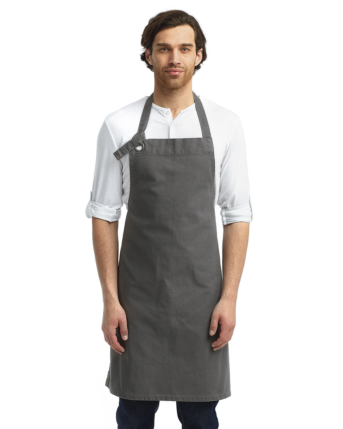 Reprime RP130 Heavy Duty Cotton Canvas Bib Apron for Cooking, Grilling & DIY - Unisex Artisan Collection Workwear