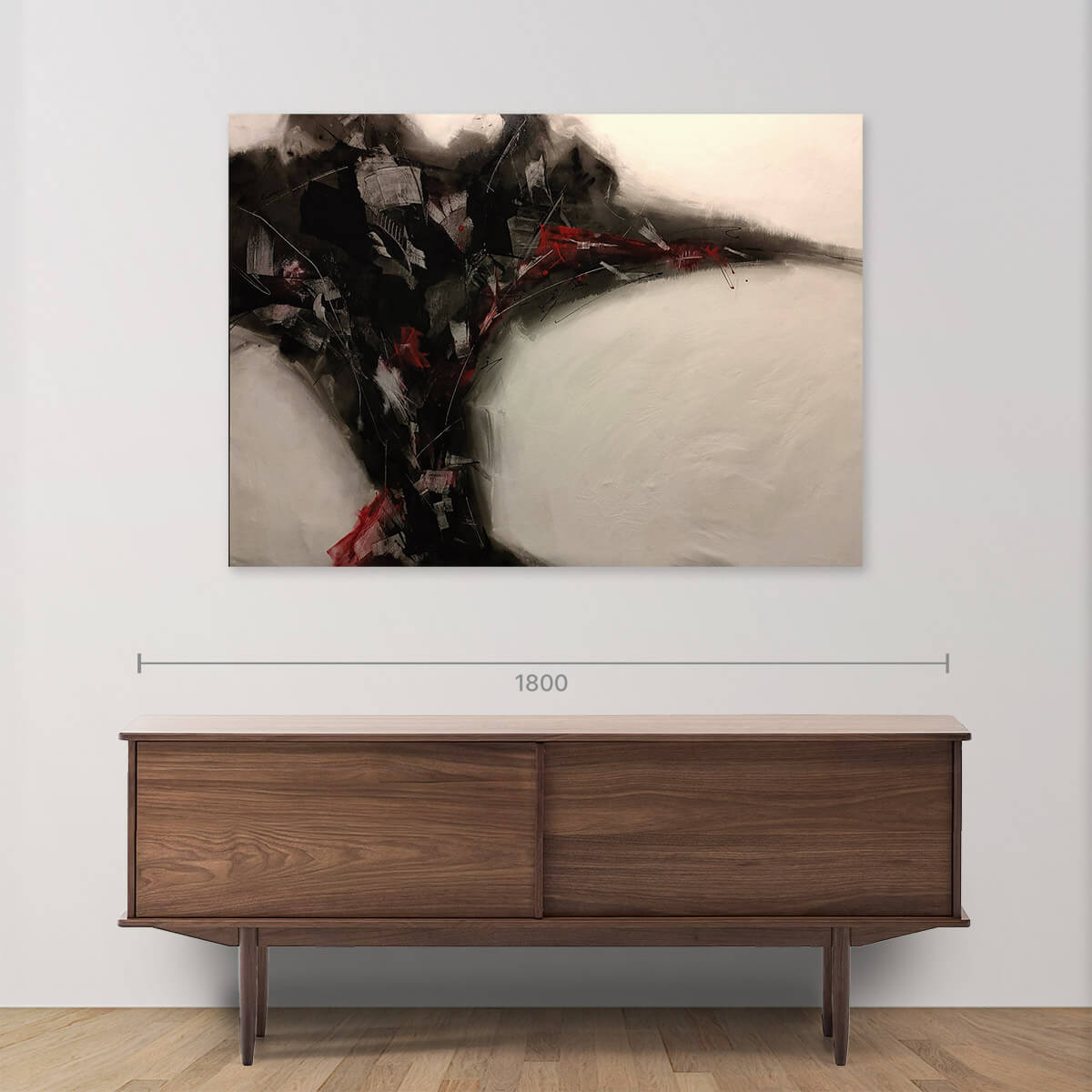 Pausa e Silenzi Abstract Art Painting - Handmade Acrylic on Canvas Wall Decor for Living Room, Bedroom & Office