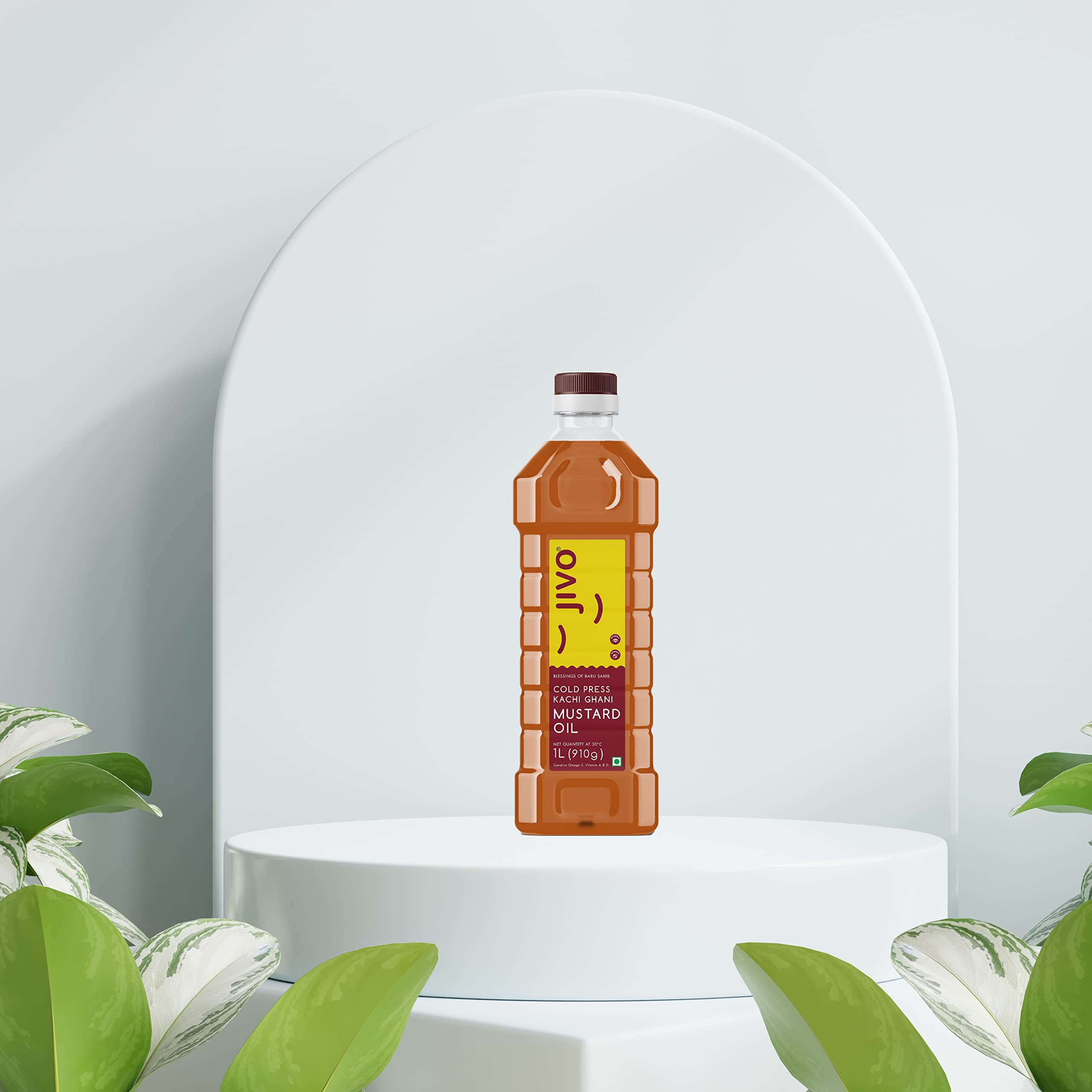 Jivo Cold Pressed Canola Oil 5L + Chemical-Free Kachi Ghani Mustard Oil 1L (6L Pack) | Healthy Cooking Oil for Frying, Baking & Roasting | Perfect for Indian, Asian & International Cuisines | Ideal for Home Cooking & Restaurant Use