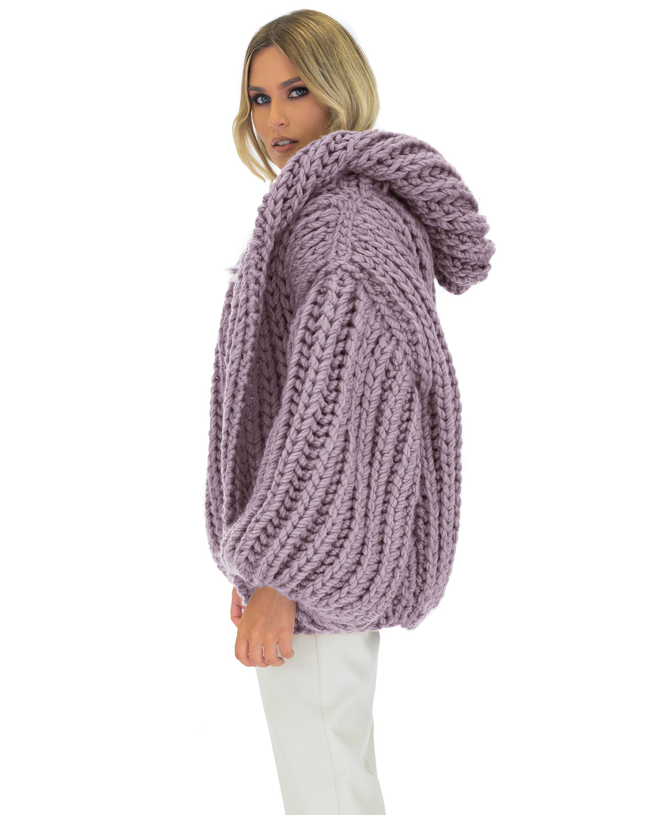 Stylish Hooded Chunky Cardigan for Women - Cozy Oversized Knit Sweater | Perfect for Fall, Winter & Casual Outfits