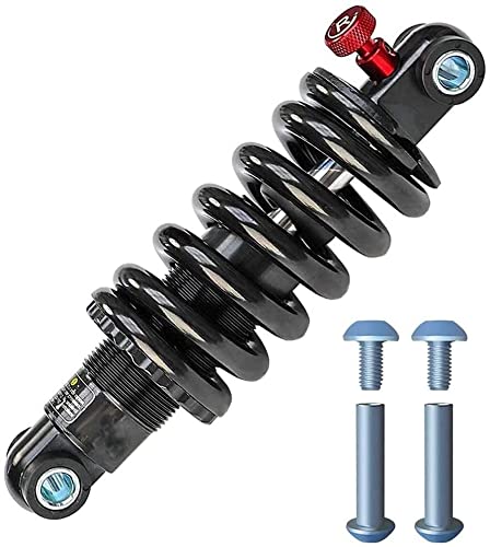 Adjustable Preload Rear Shock Absorber for Mountain Bikes - Coil Spring Suspension Damper for MTB & Off-Road Cycling - Perfect for Trail Riding & Downhill Biking