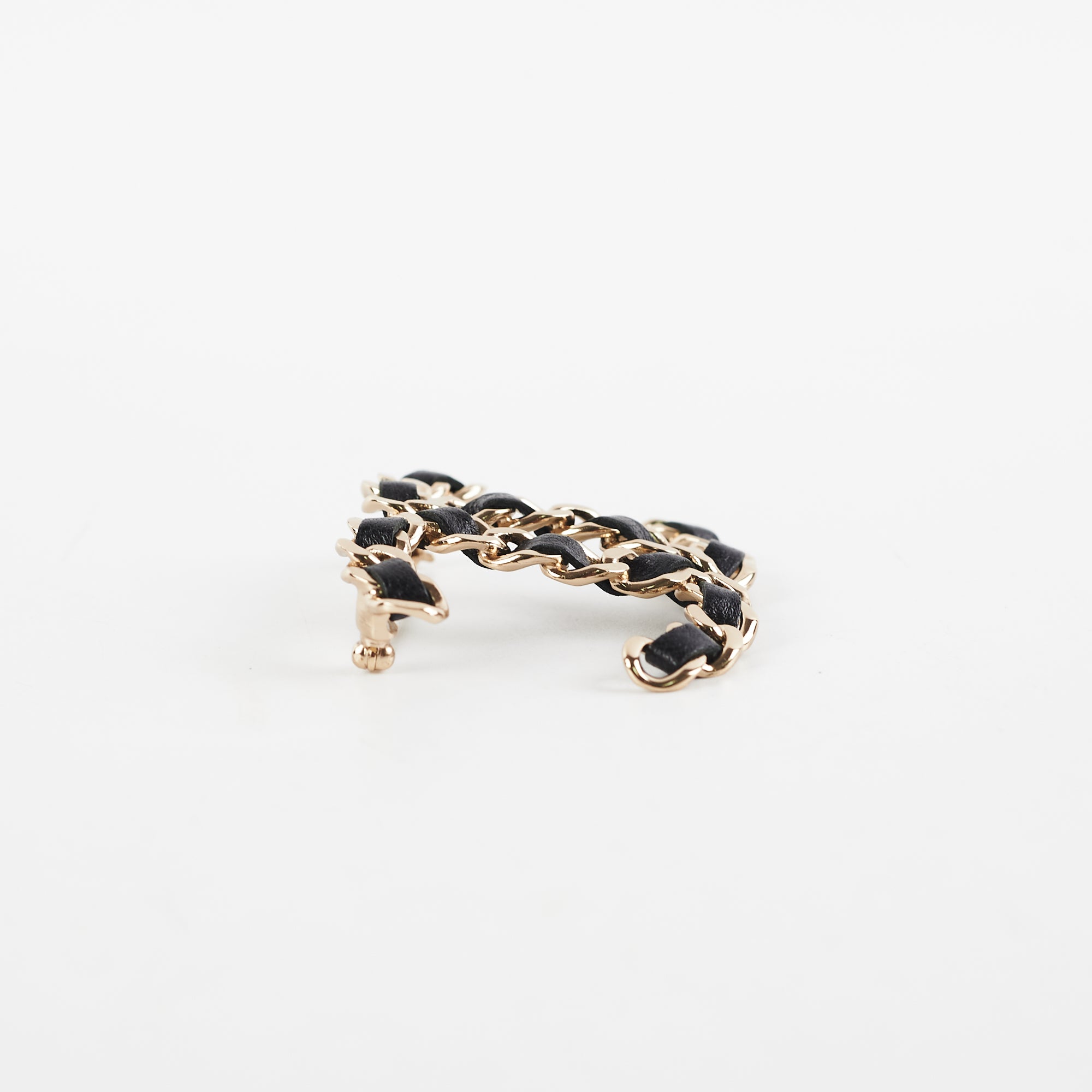 Chanel CC Leather Brooch - Black Fashion Jewelry for Women | Elegant Accessory for Dresses, Jackets & Bags
