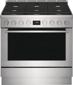 Electroux ECFD3668AS 36-Inch Stainless Steel Dual Fuel Freestanding Range - Perfect for Home Kitchens & Professional Cooking