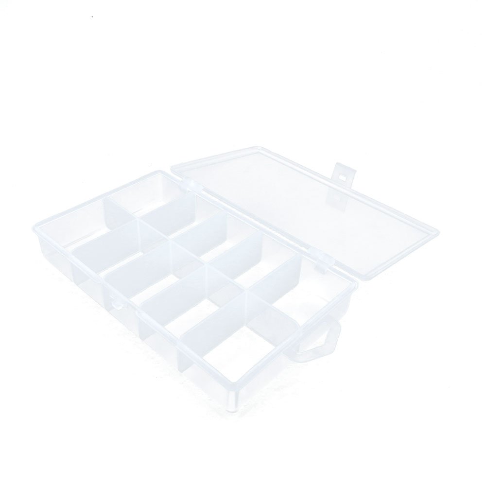 30-Piece Clear Bead Storage Box Organizer for Arts, Crafts & Sewing Supplies - Portable Tackle Case for Jewelry Making, DIY Projects & Travel Organization