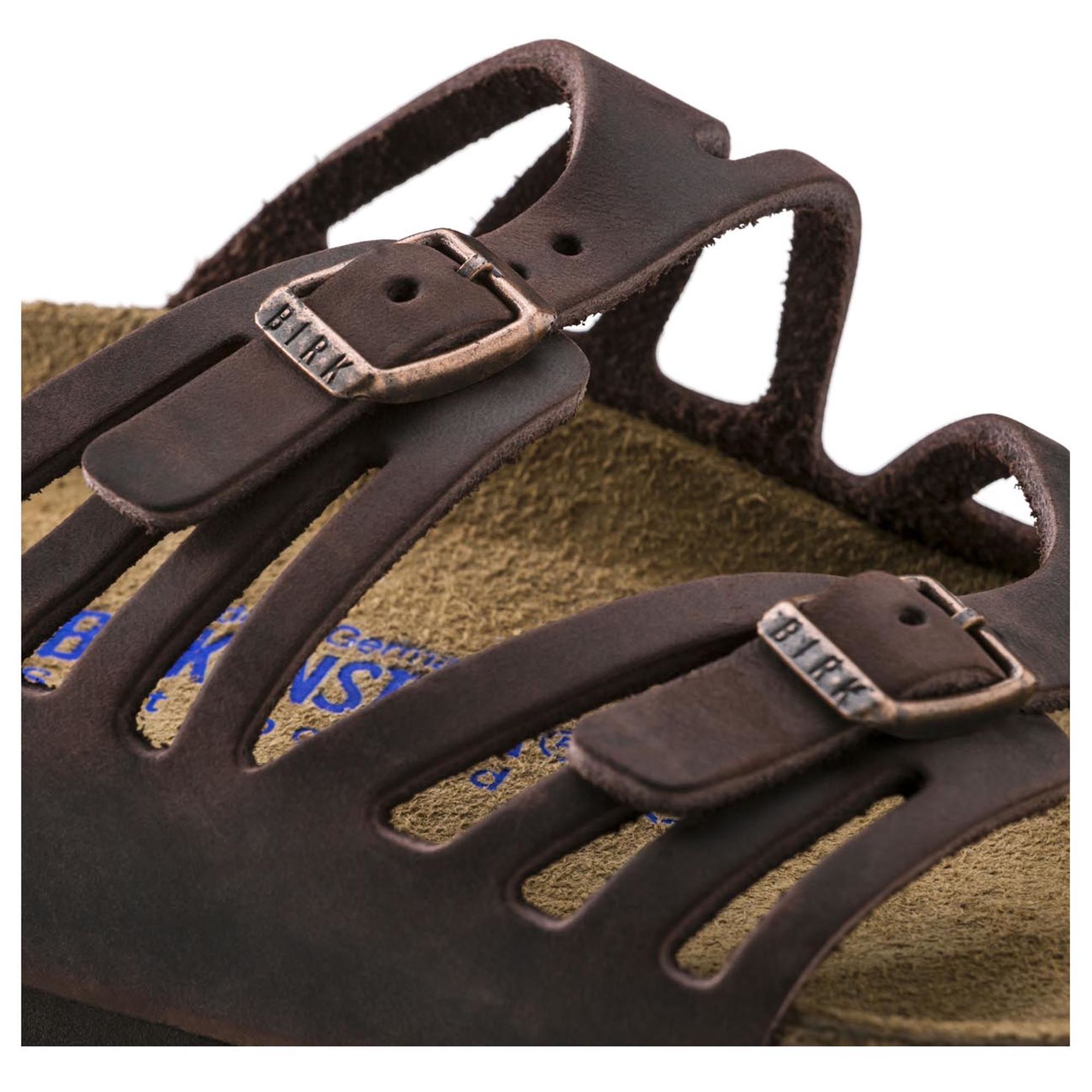 Birkenstock Granada Soft Footbed Sandals - Habana Oiled Leather Comfort Shoes for Women & Men | Perfect for Casual Wear, Beach & Outdoor Activities